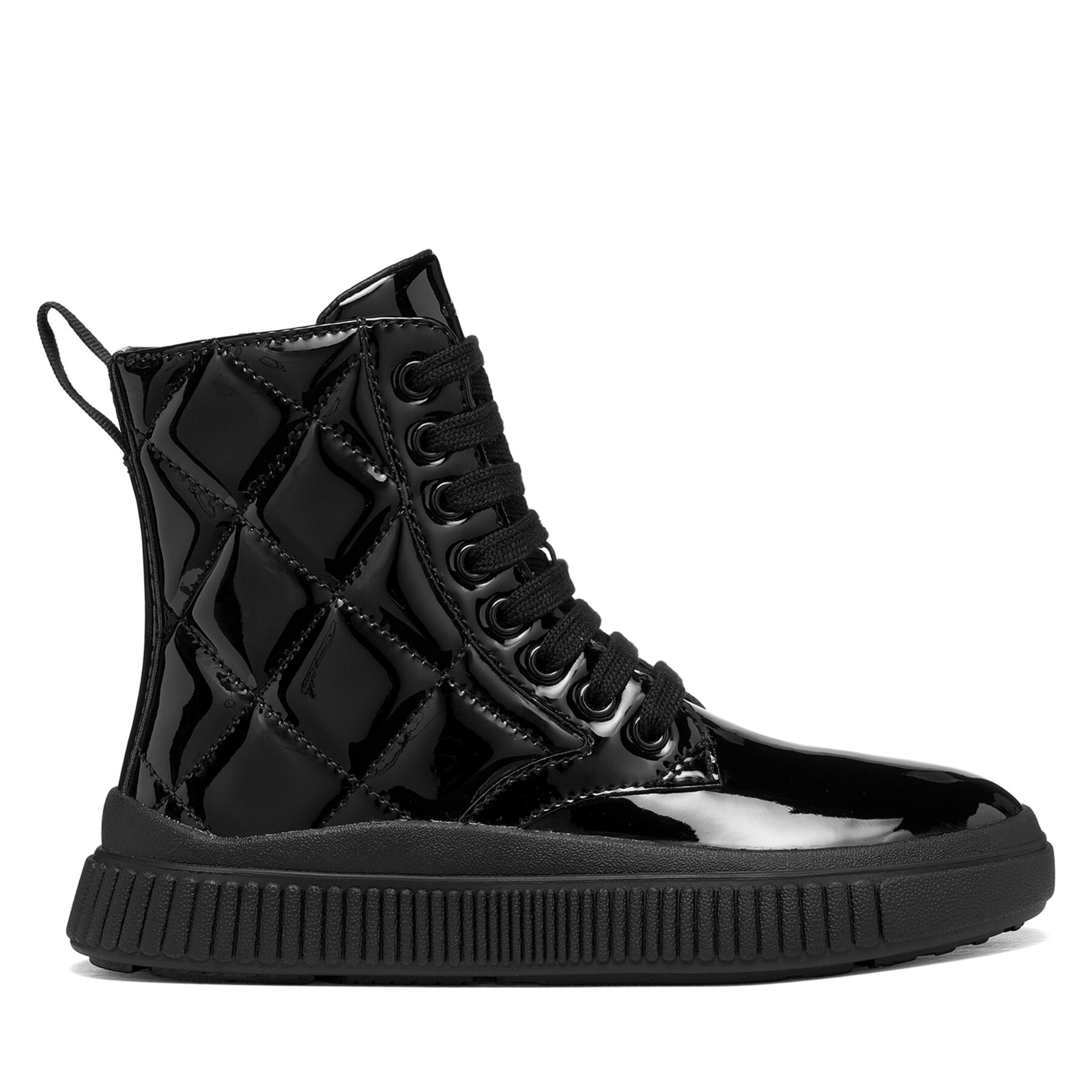 Šnurovacia obuv Geox J Laquinny Girl J66M3C 000HH C9999 S Čierna
