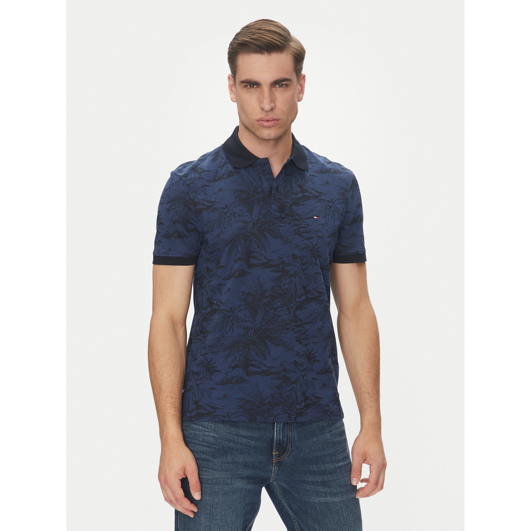 Tommy Hilfiger Pólóing MW0MW38475 Sötétkék Regular Fit