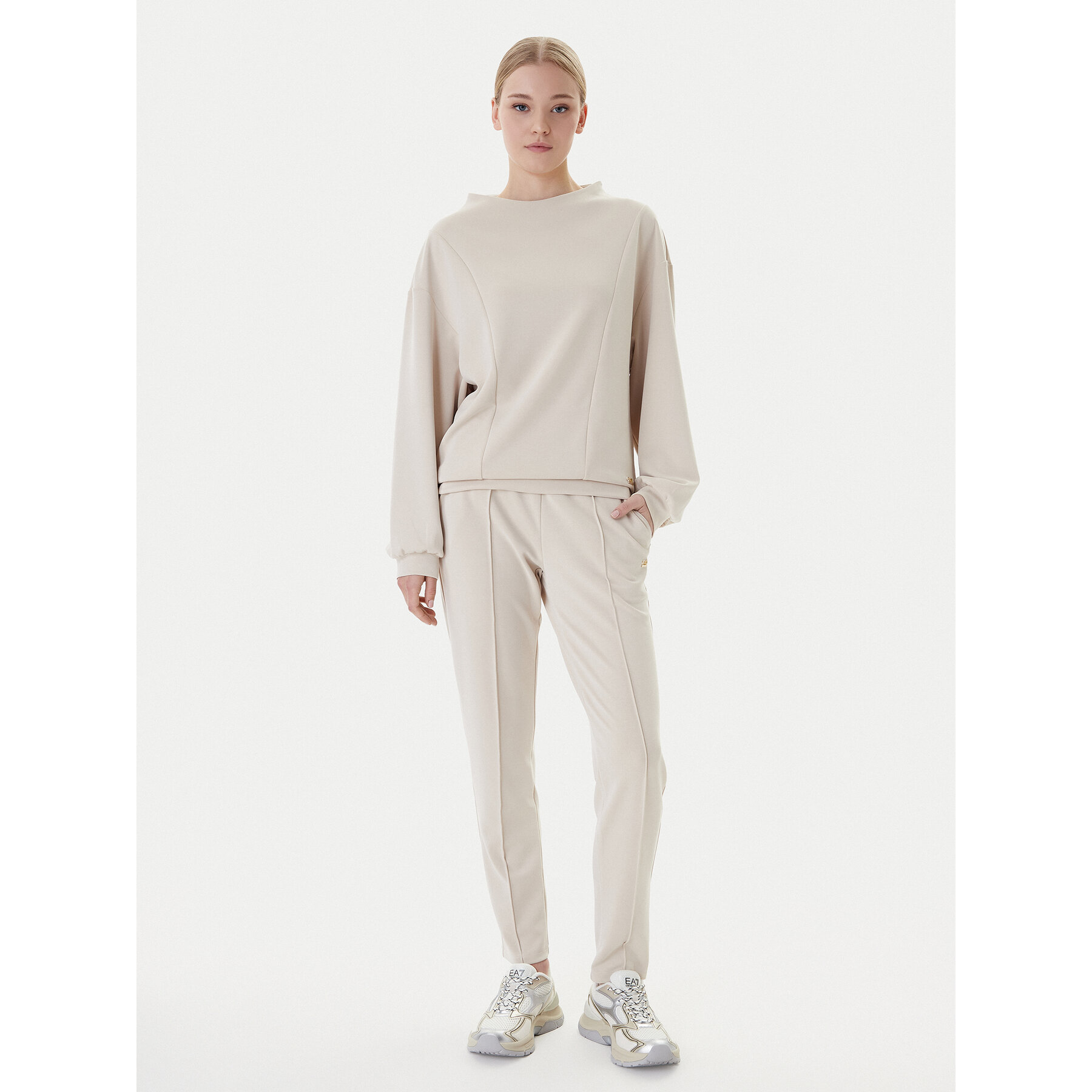 EA7 Emporio Armani Jogginganzug 7W000194 AF12643 U1088 Beige Relaxed Fit
