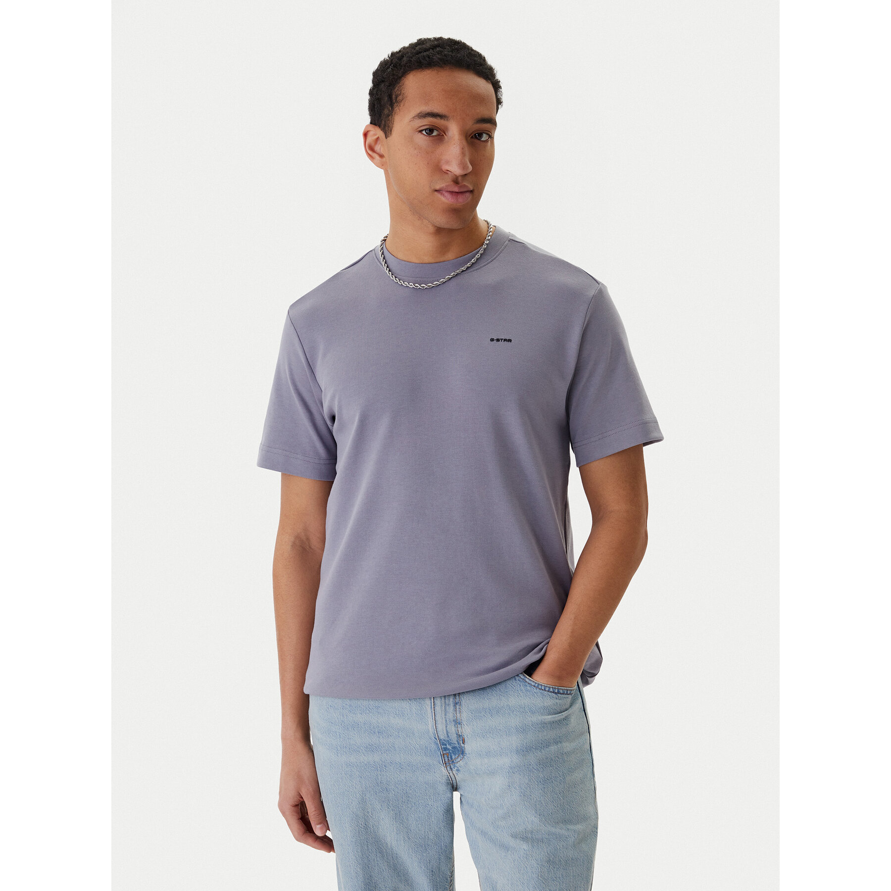 G-Star Raw T-shirt D28609-C812 Ljubičasta Regular Fit