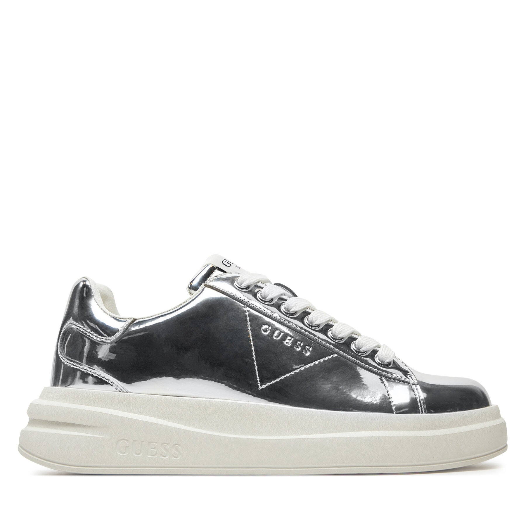 Sneakersy Guess FLPELB PAF12 Strieborná
