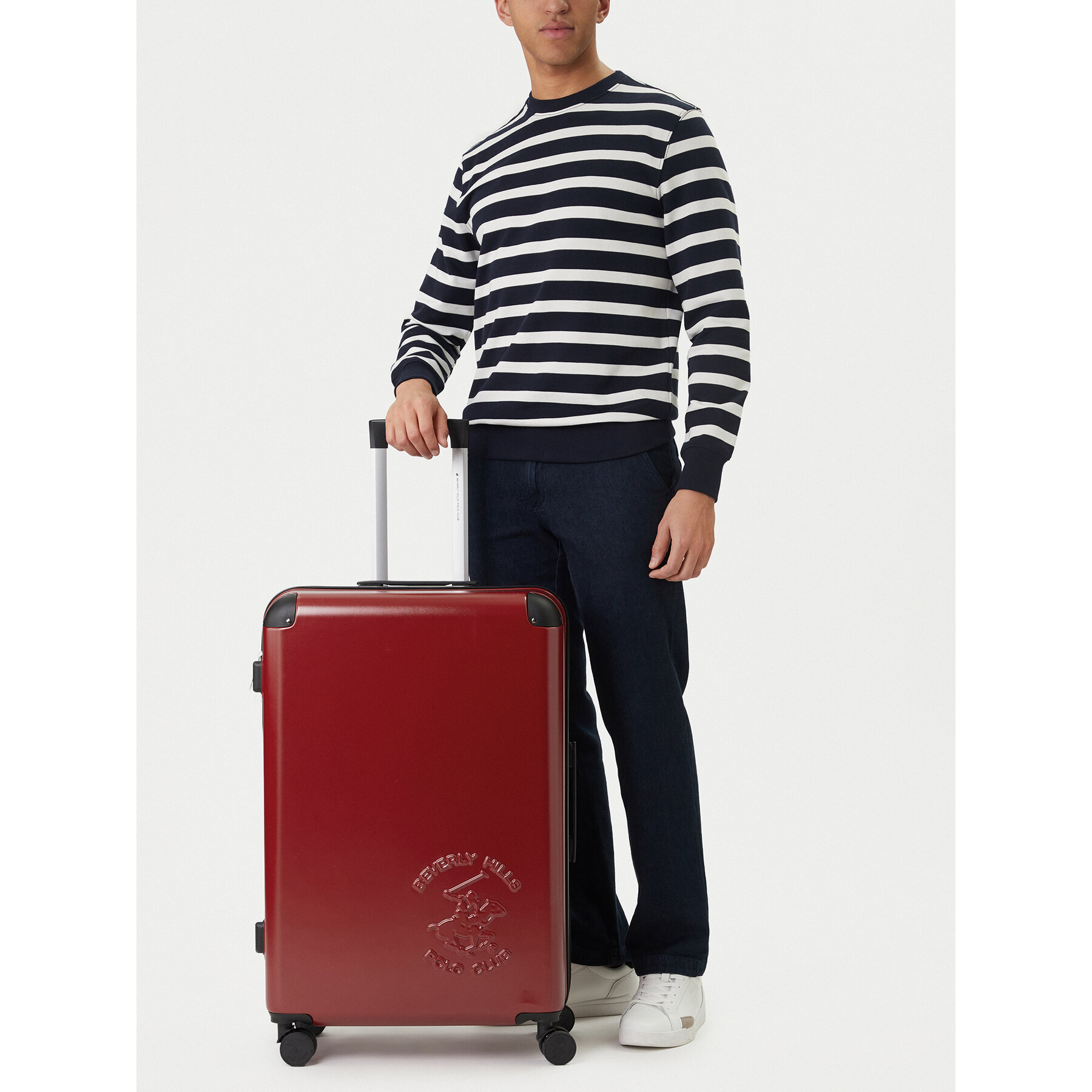 Голям куфар Beverly Hills Polo Club CEO-BHPC-L-010-09-RED Червен