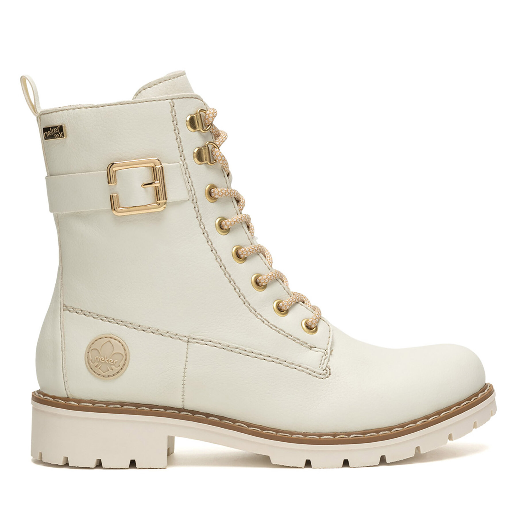 Зимни обувки Rieker Y9126-80 Екрю