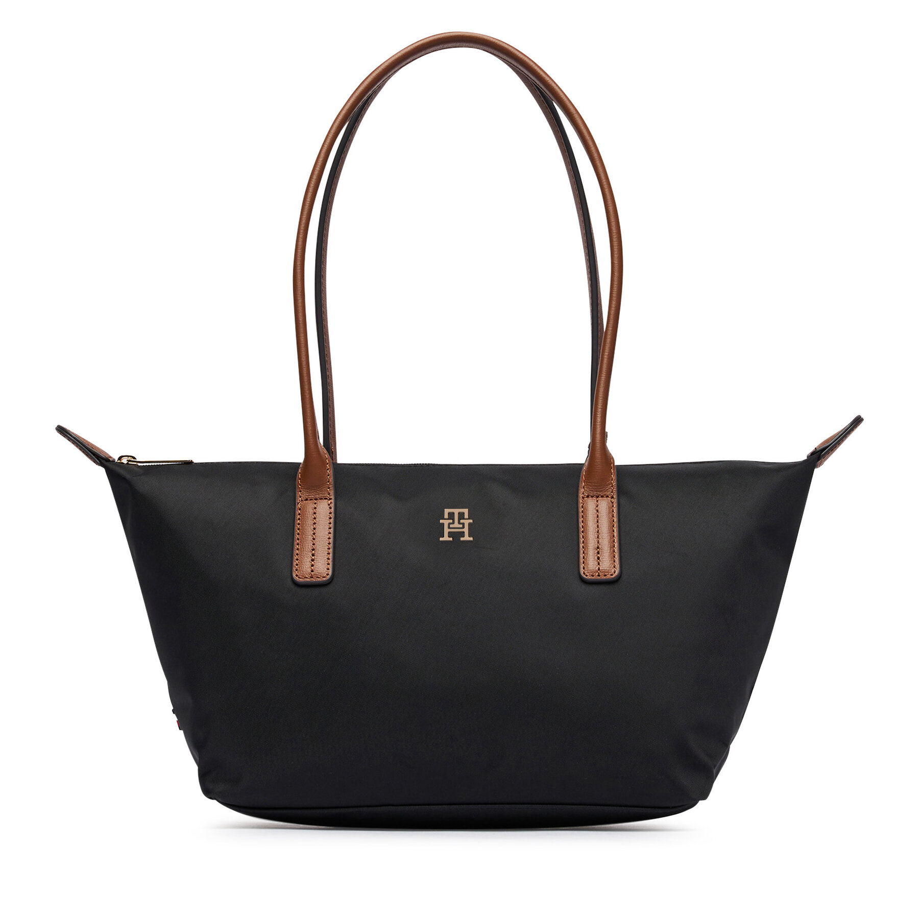 Kabelka Tommy Hilfiger Popette East West Tote AW0AW19211 Čierna