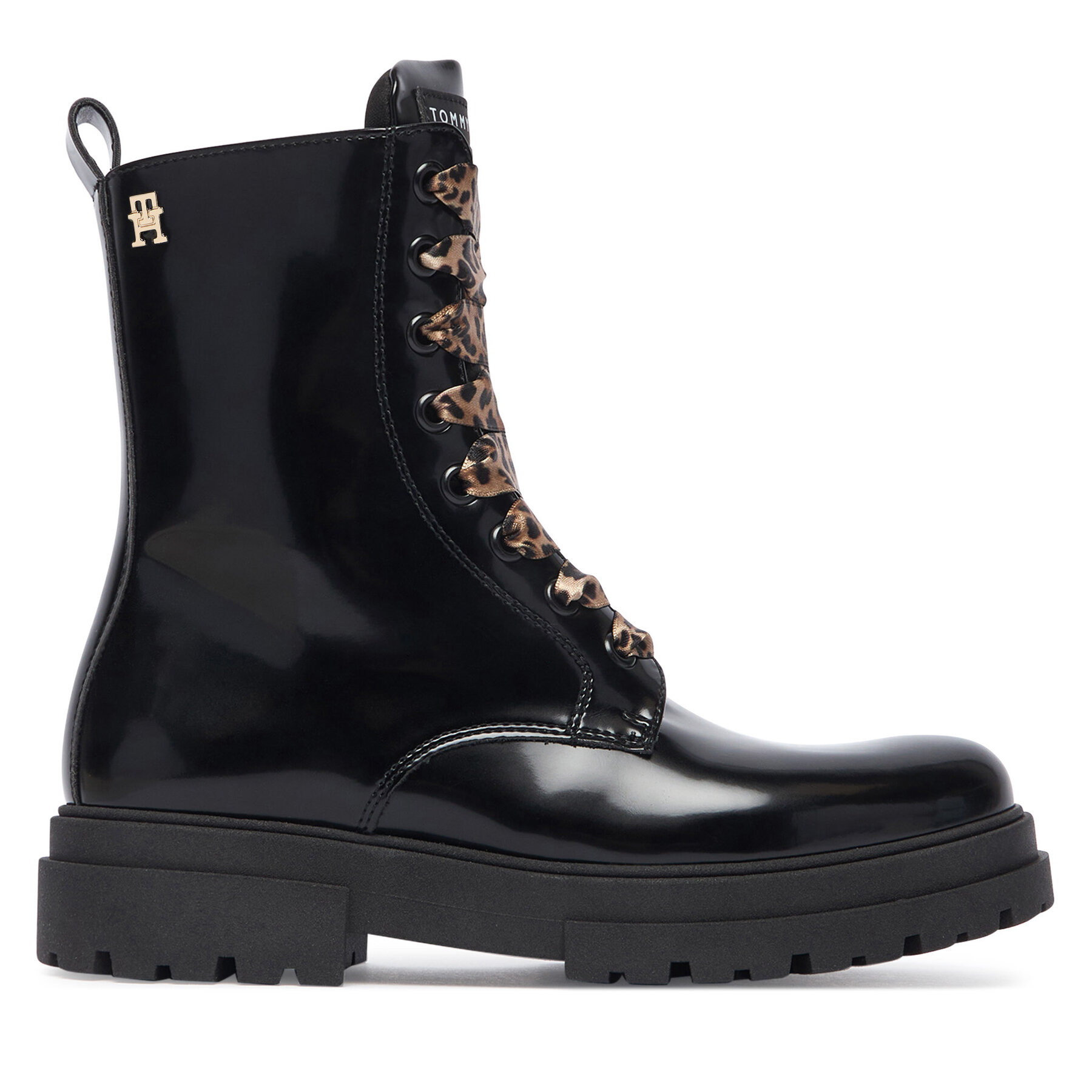 Šnurovacia obuv Tommy Hilfiger T4A5-35174-1453999 S Čierna