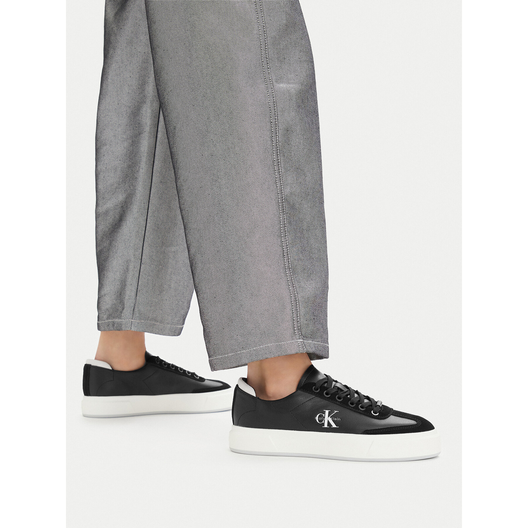 Tenisice Calvin Klein Basket Cups Lup Wt Lth Su HW0HW02984 Crna