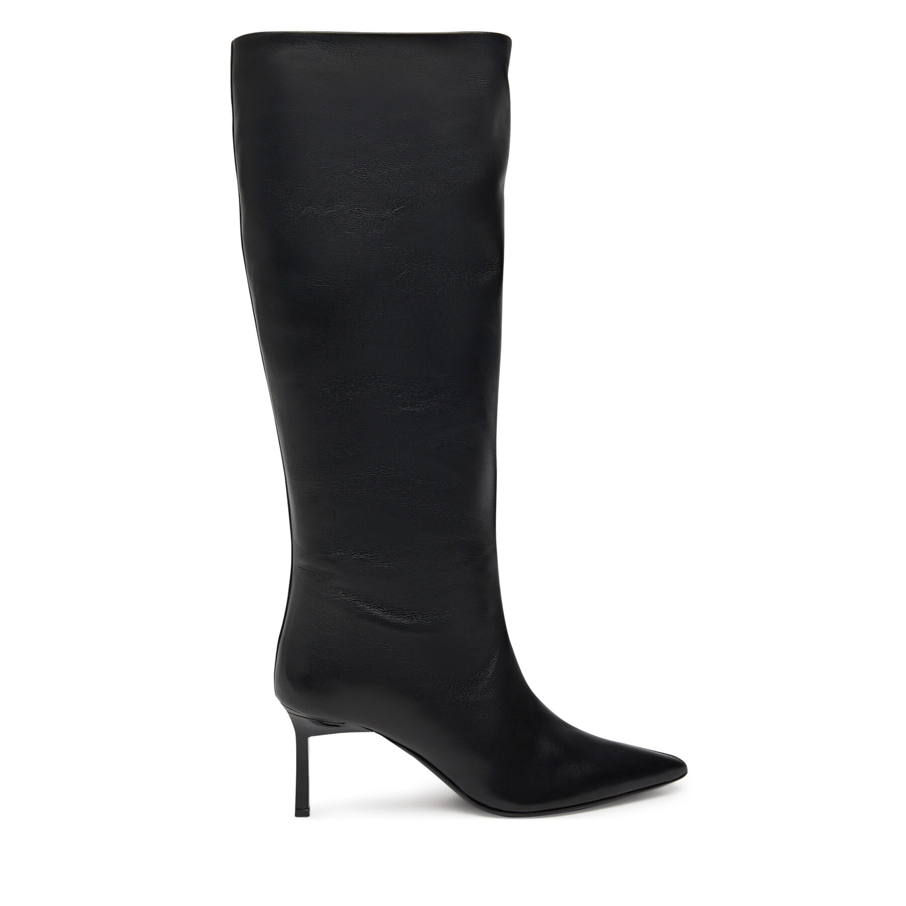 ÎœÏ€ÏŒÏ„ÎµÏ‚ Calvin Klein Heel Knee Boot 70 Lth HW0HW02162 ÎœÎ±ÏÏÎ¿