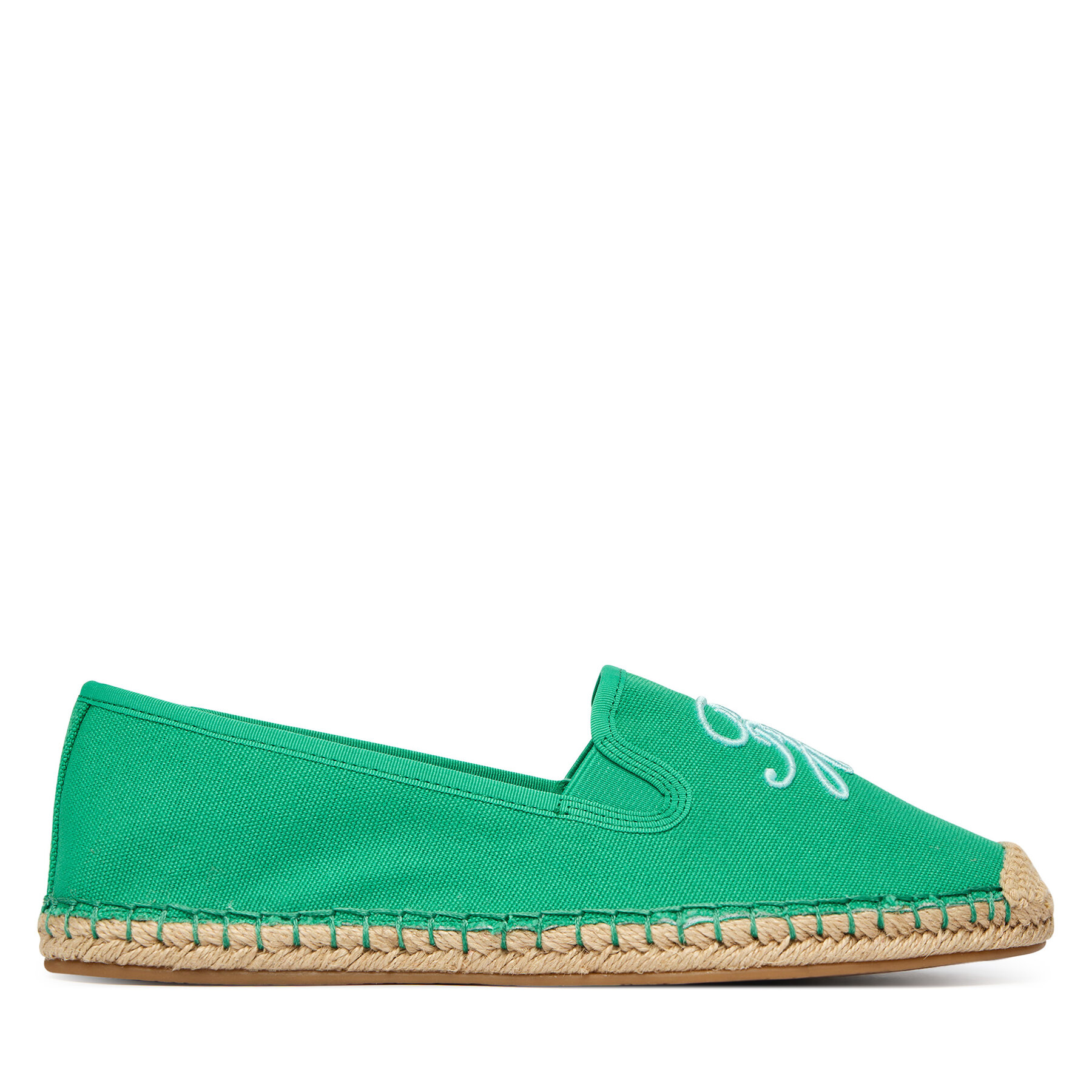 Espadrile Tommy Hilfiger Th Script Summer Espadrille FW0FW09240 Verde