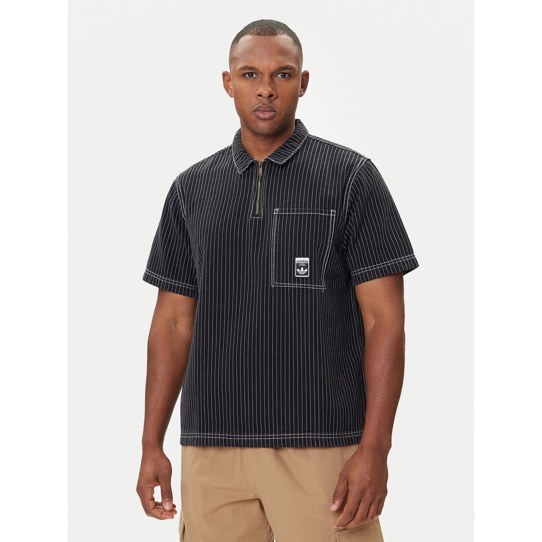 adidas Polo Wabash JW0171 Crna Loose Fit