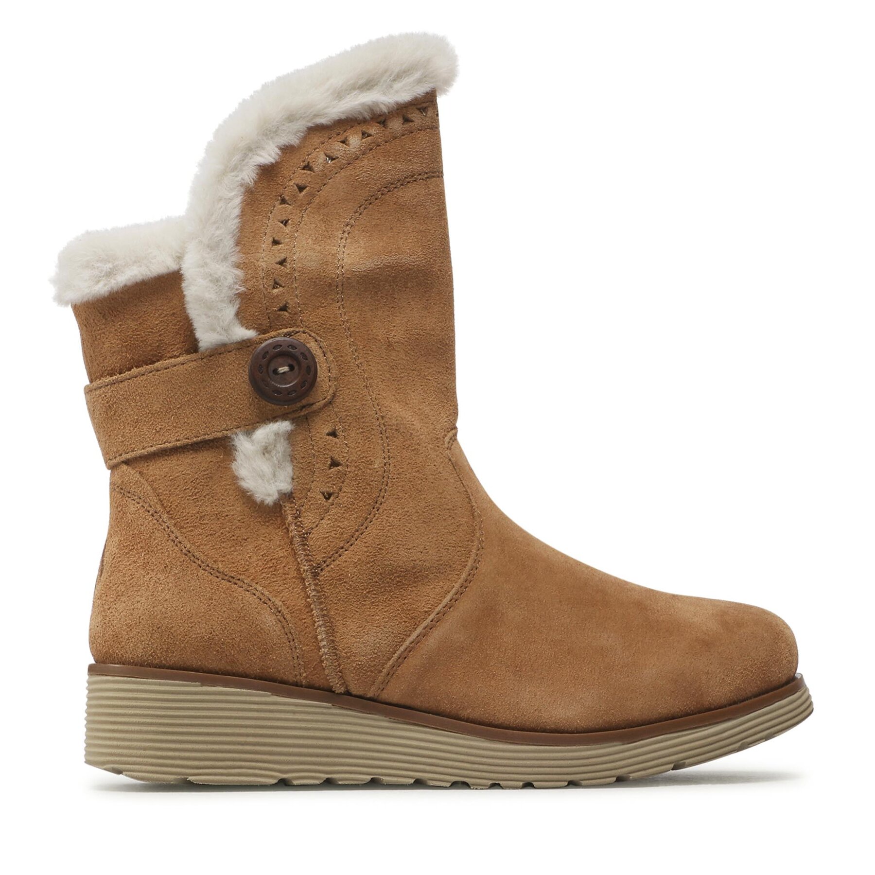 Bokacsizma Skechers Cozy Peak 49811/TAN Barna