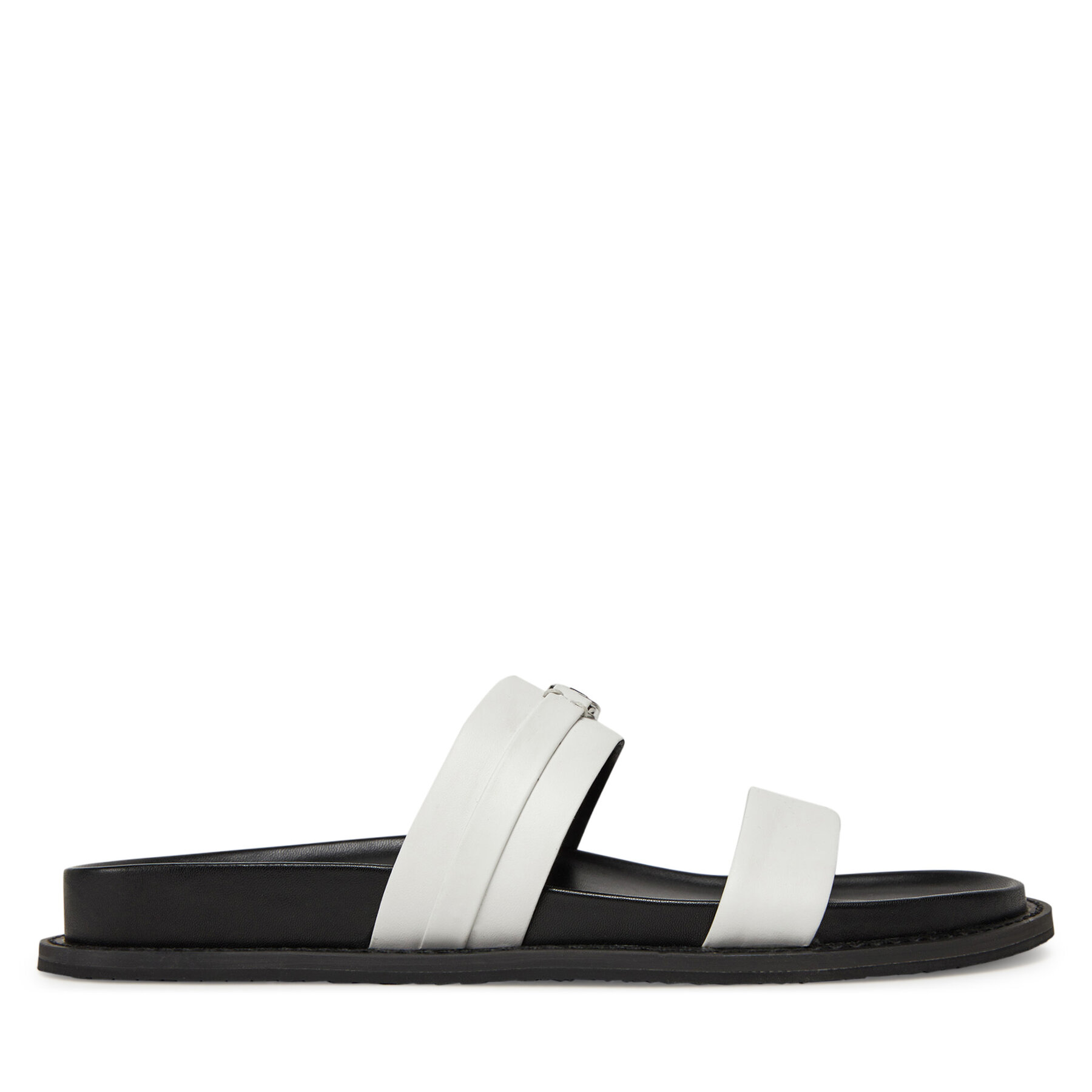 Damskie Klapki MICHAEL Michael Kors, Rozmiar 38 Biały Mandy Flat Sandal 40S5MAFS2L