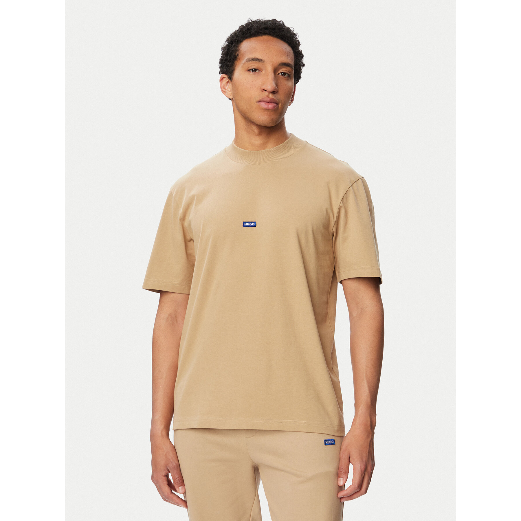 Hugo T-shirt Nieros 50509991 Bež Regular Fit