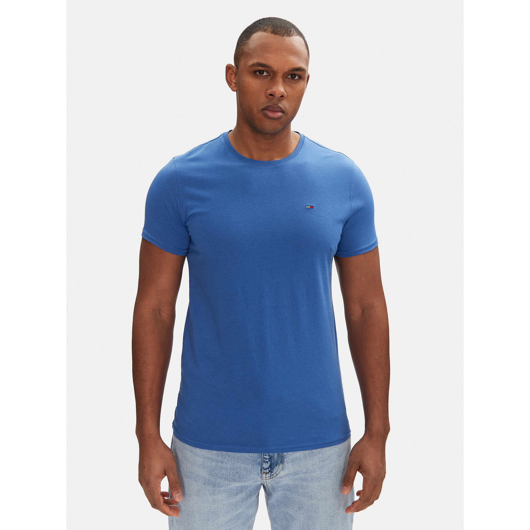 Tommy Jeans T-Shirt DM0DM04411 Μπλε Slim Fit