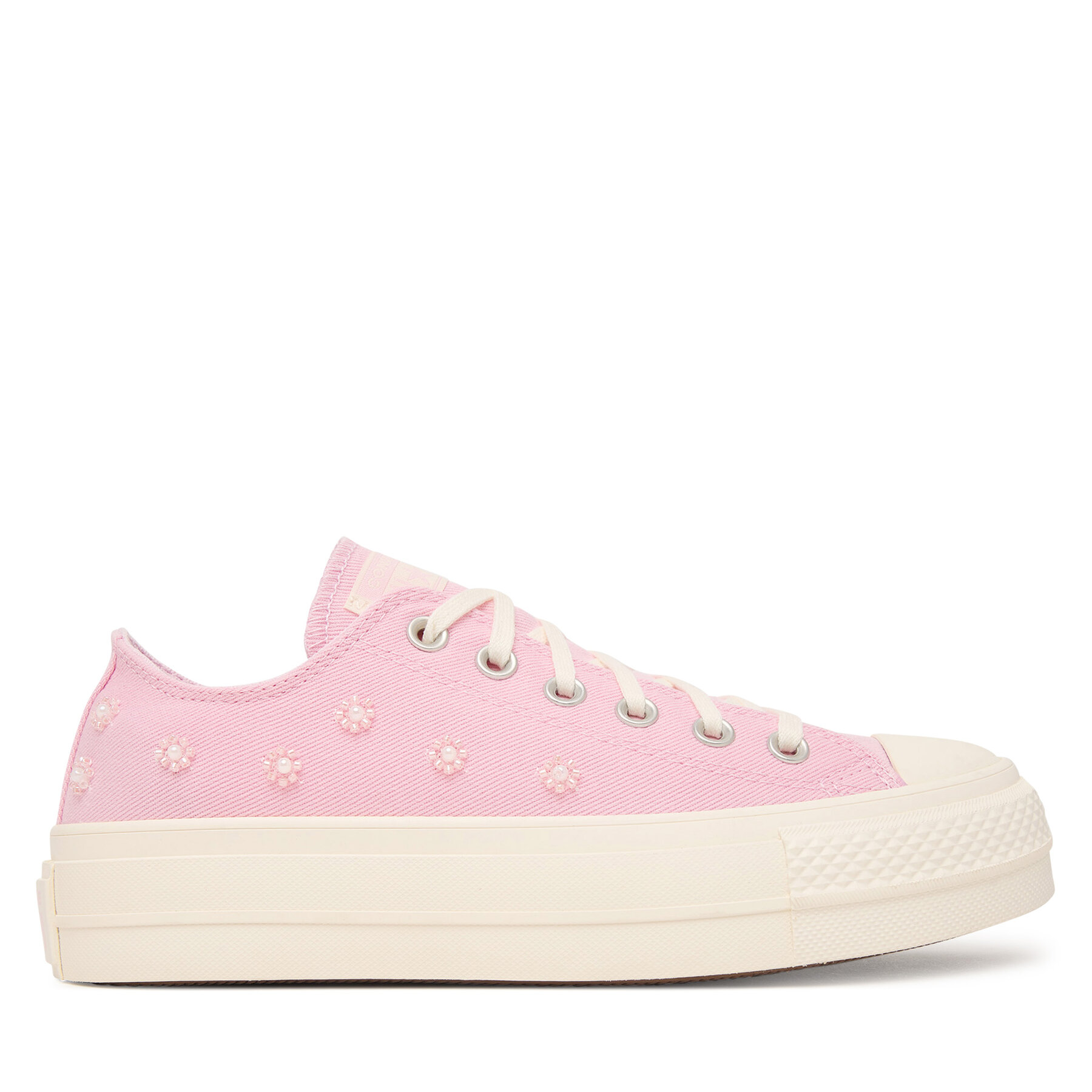 Tornacipő Converse Chuck Taylor All Star Lift Platform Beads A16108C Rózsaszín