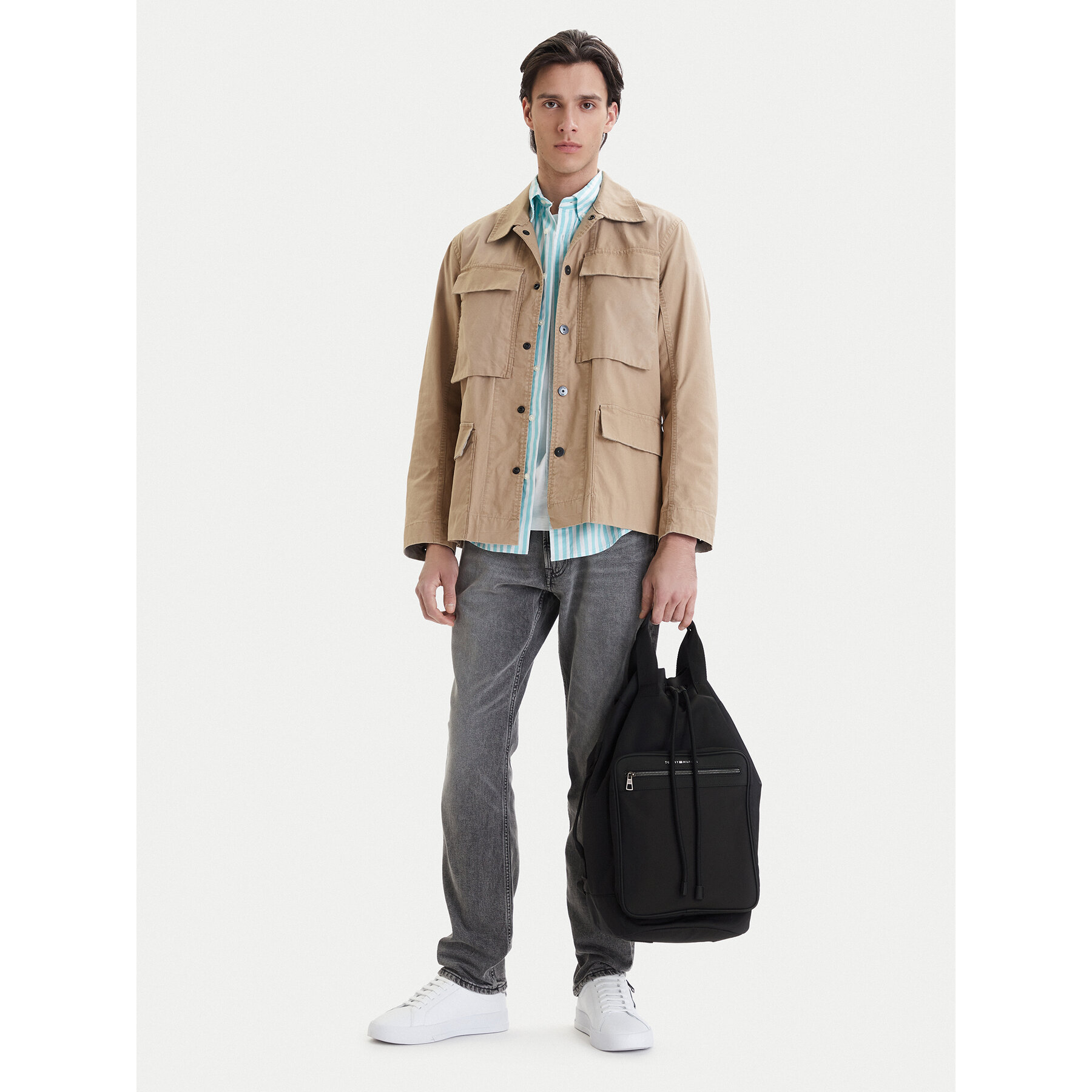 Rucsac Tommy Hilfiger Th Repreve Sling AM0AM14296 Negru