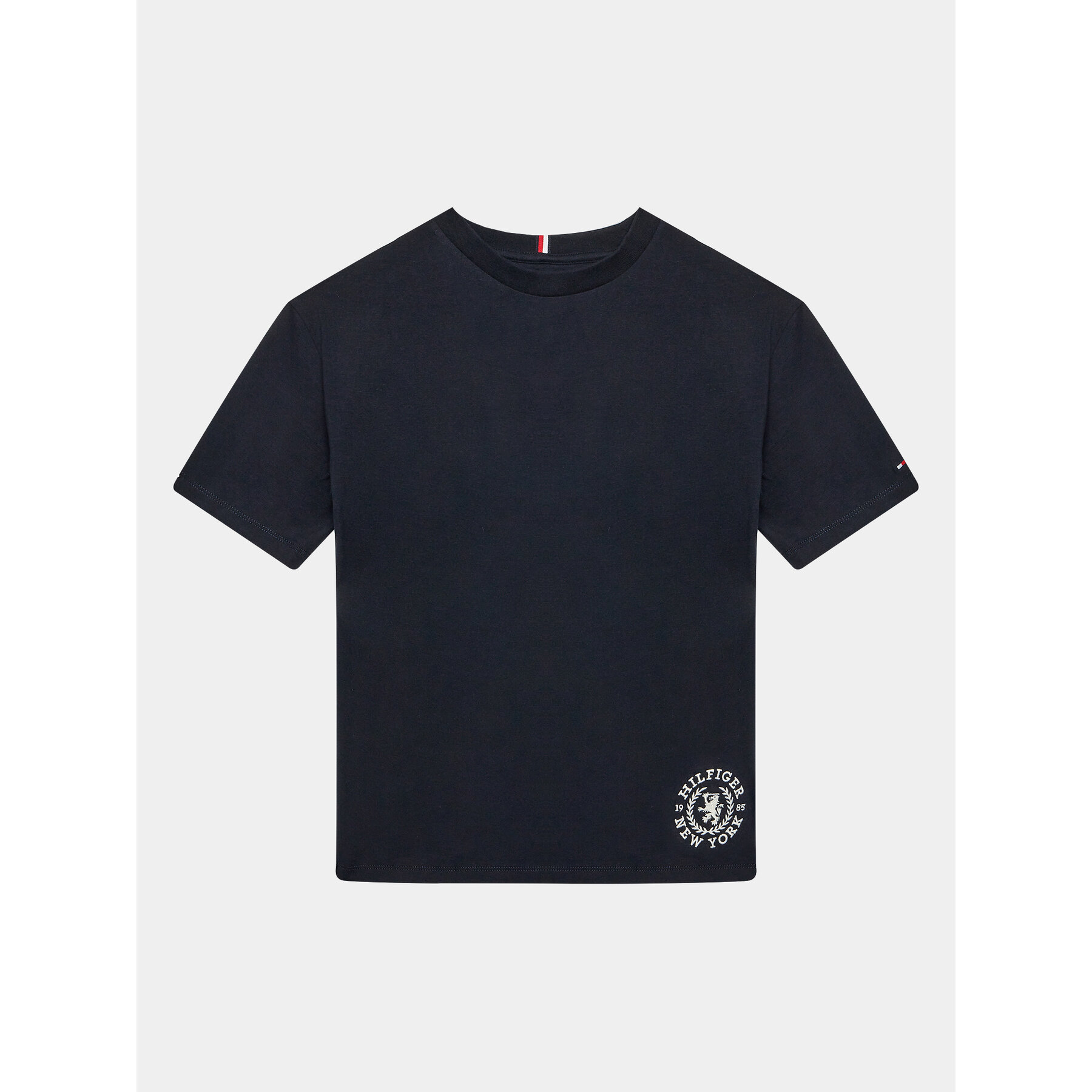 Tommy Hilfiger Póló Crest Logo KB0KB08675 D Sötétkék Regular Fit
