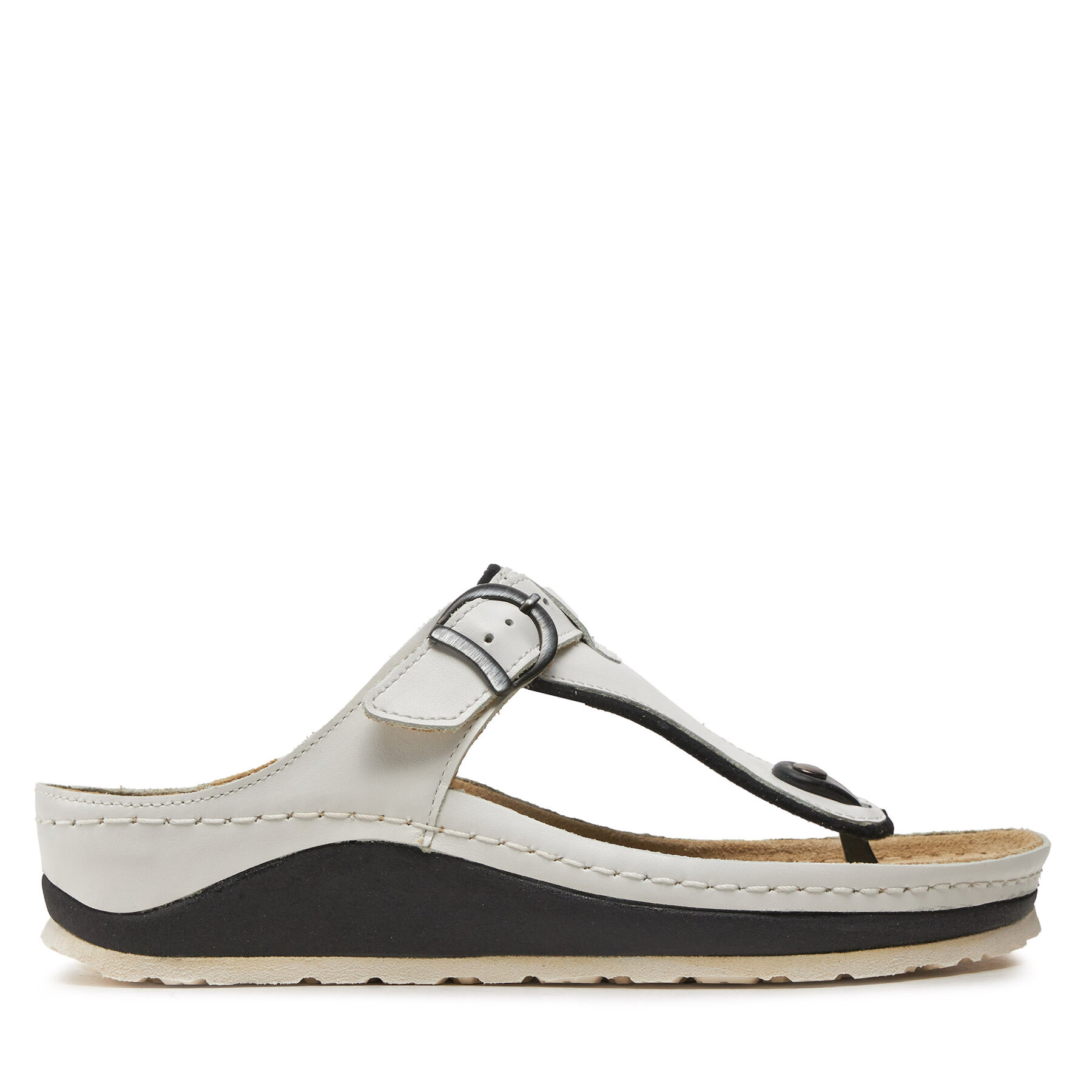 Donna Infradito Berkemann, Taglia 39_5, Bianco, Mila 01351, taglia : 39_5