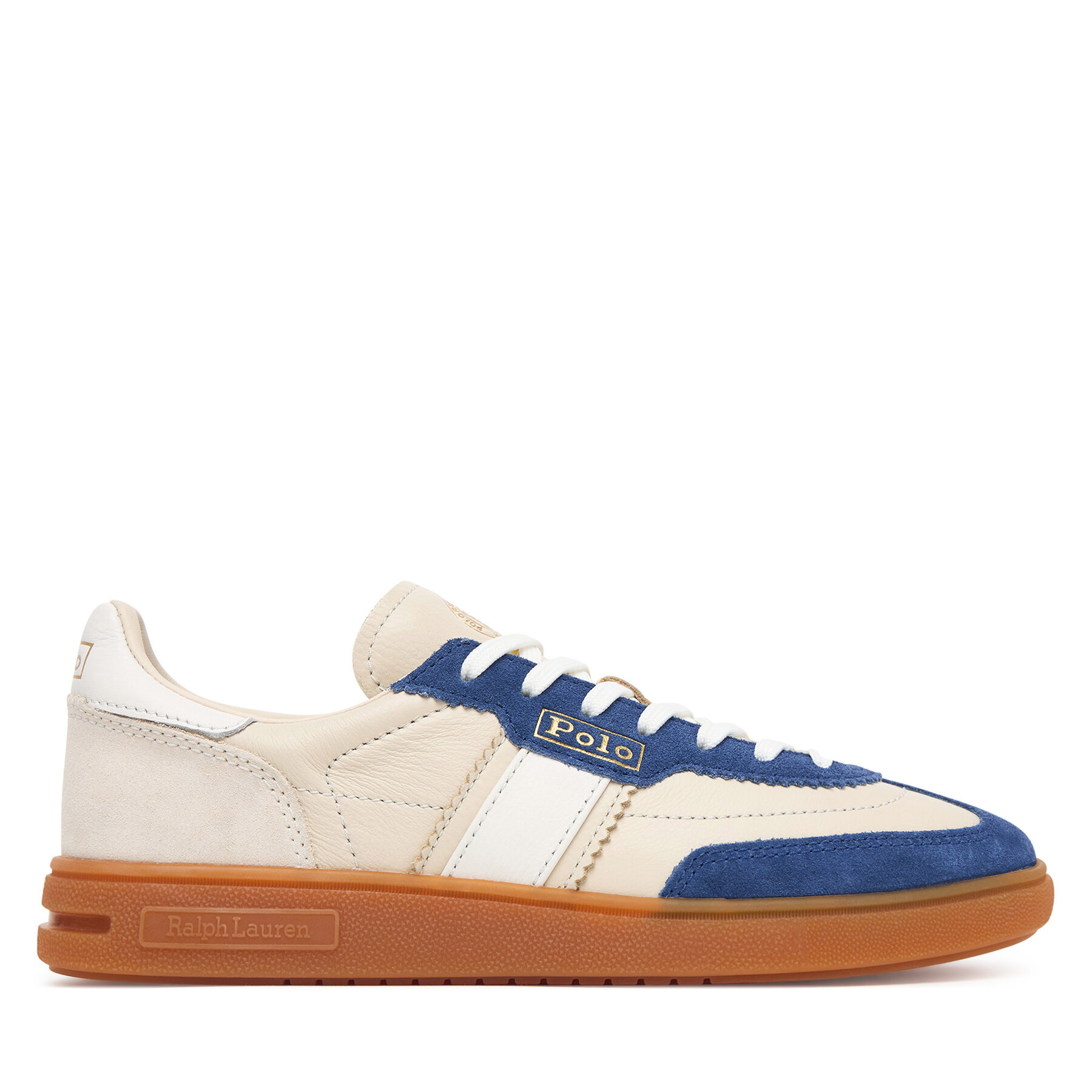 Superge LAUREN RALPH LAUREN Bedford Suede Sneaker 804P04920008 Svetlo rjava