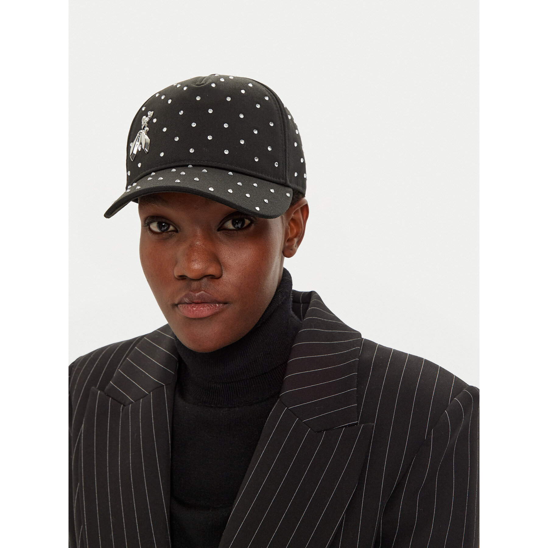 Gorra con visera Patrizia Pepe 2FA045/A529-K103 Negro