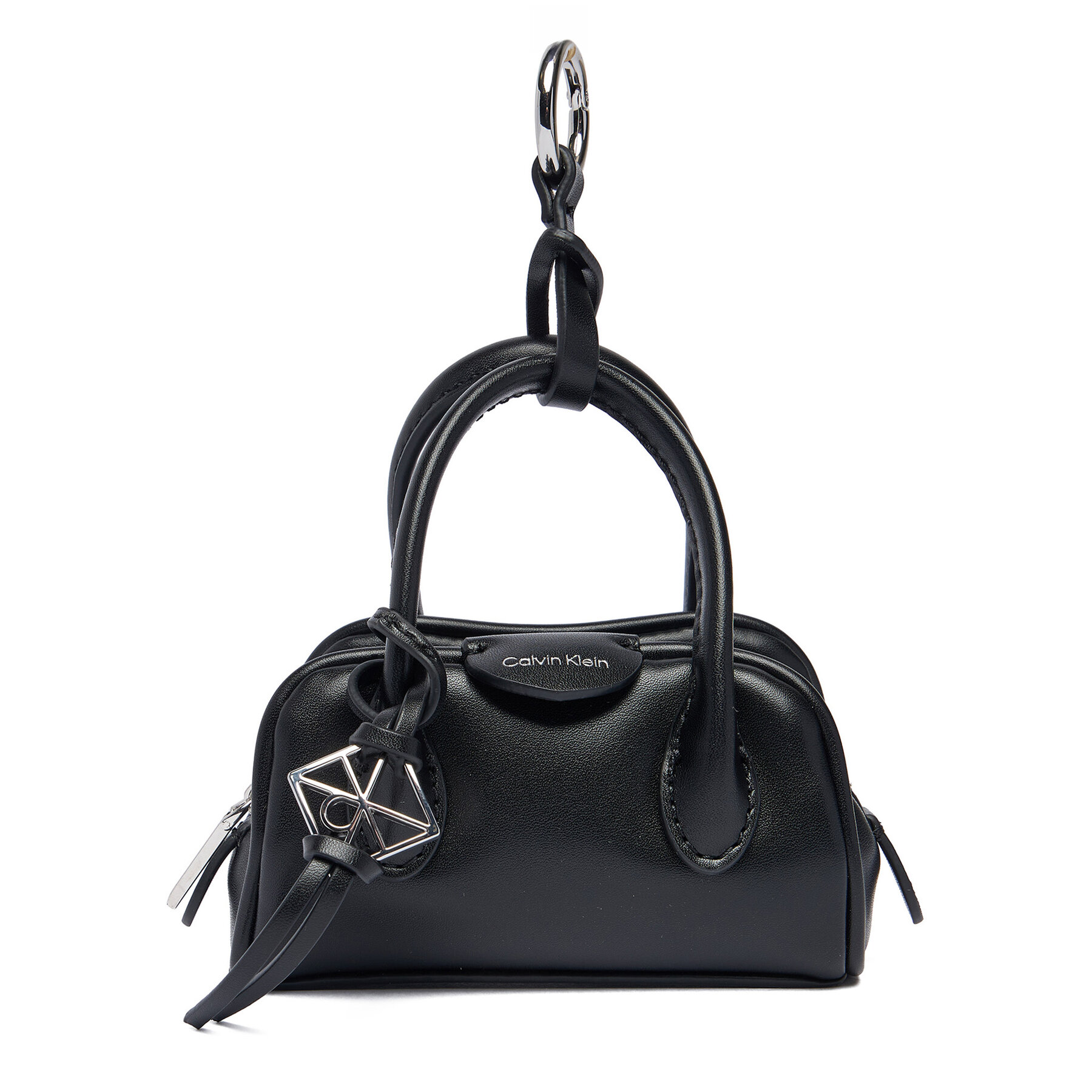 Kutija za ključeve Calvin Klein Emblem Trio Mini Bag Charm LV04F1315G Crna