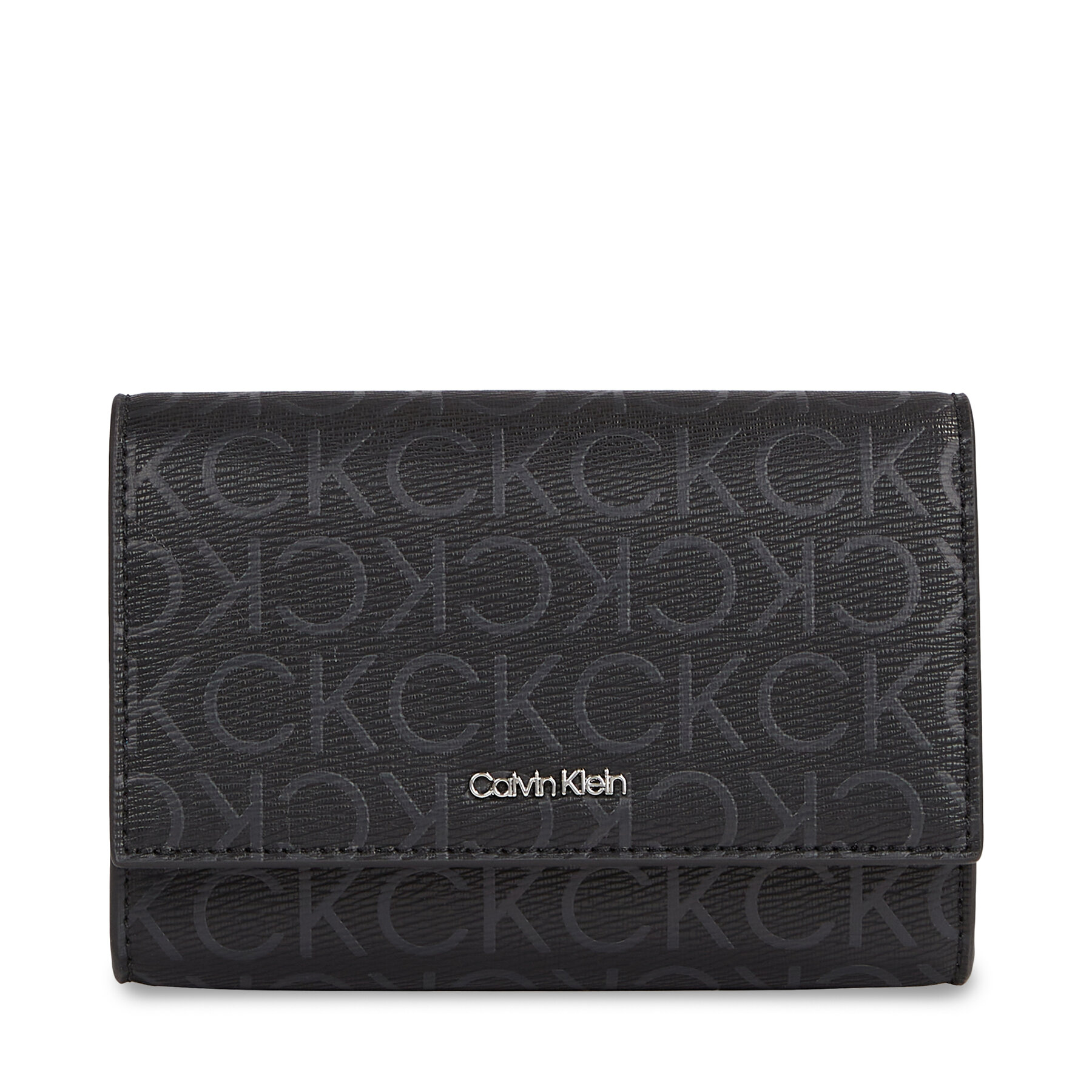 Calvin Klein Μεγάλο Πορτοφόλι Γυναικείο Calvin Klein Ck Must Bifold/Cardhldr_Epi Mono K60K611775 Μαύρο
