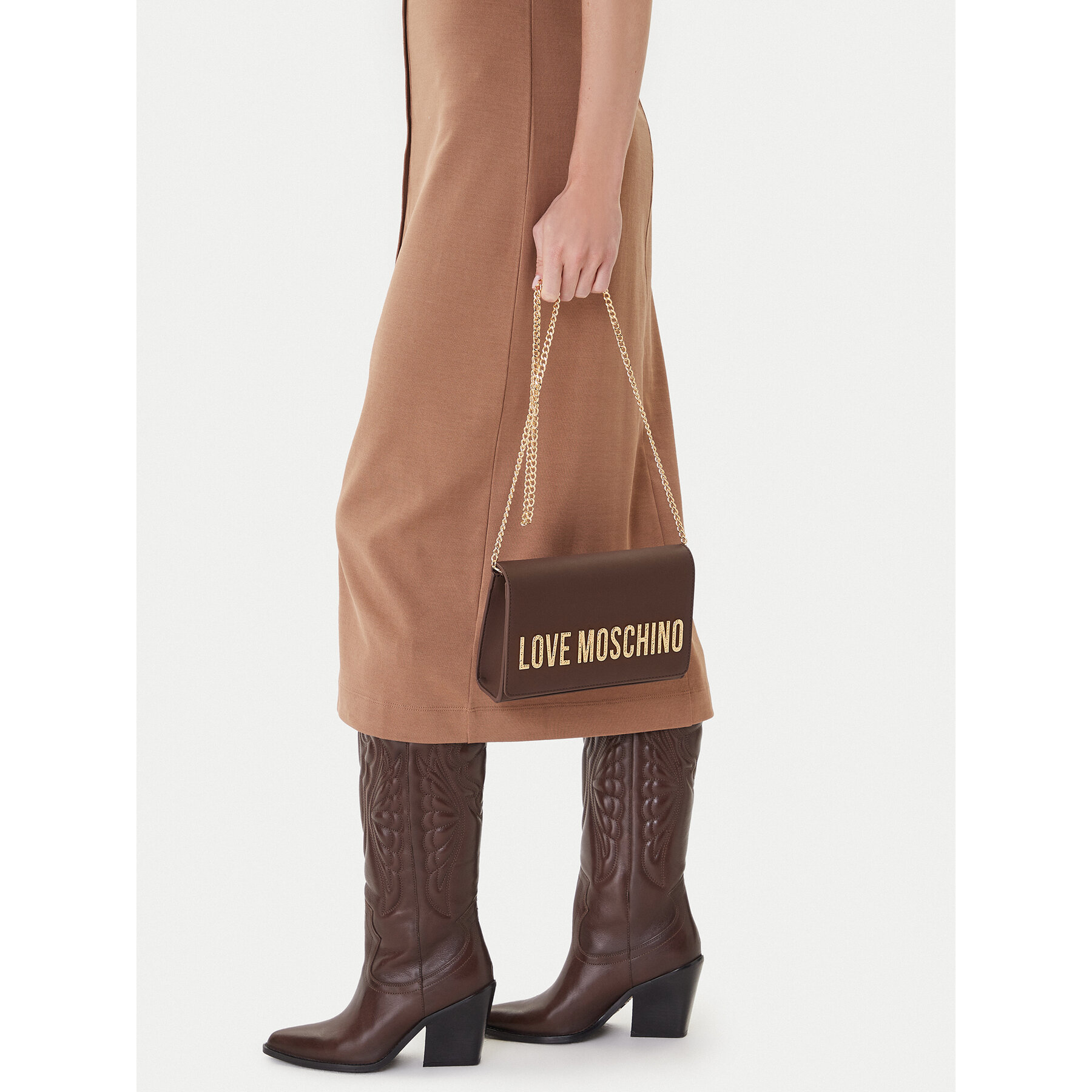 Geantă LOVE MOSCHINO JC4121PP0NKD031A Maro