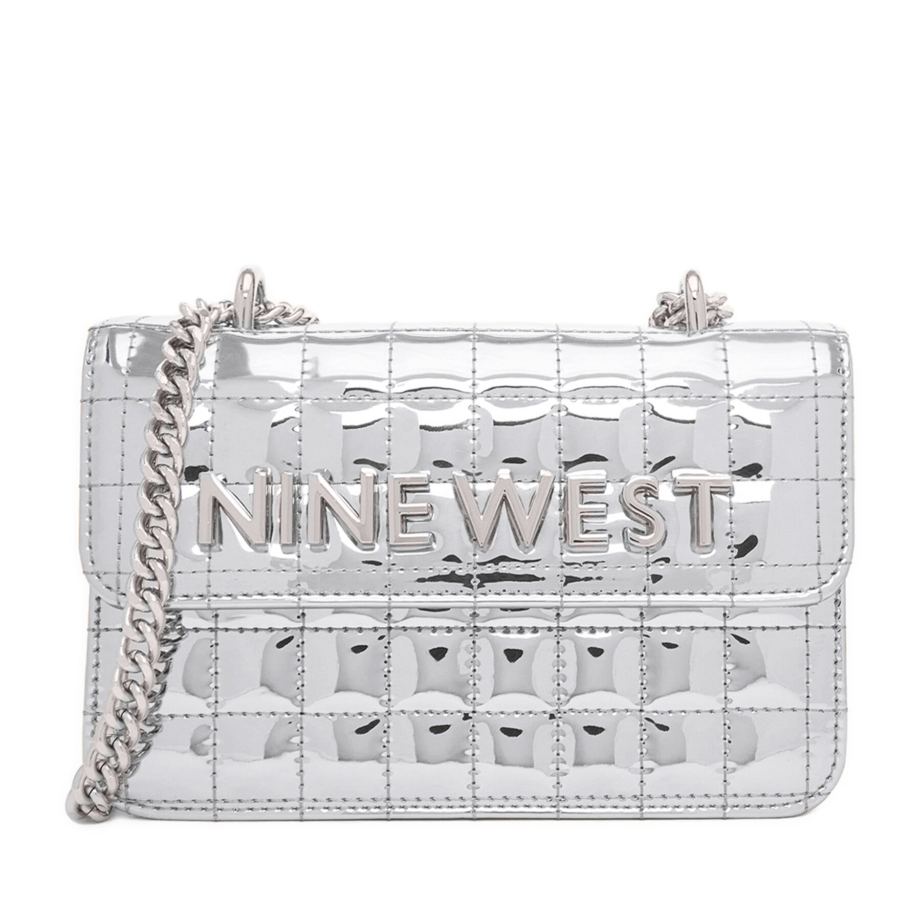 Geantă Nine West EO-Glamercy-Grace-LX10060 Argintiu