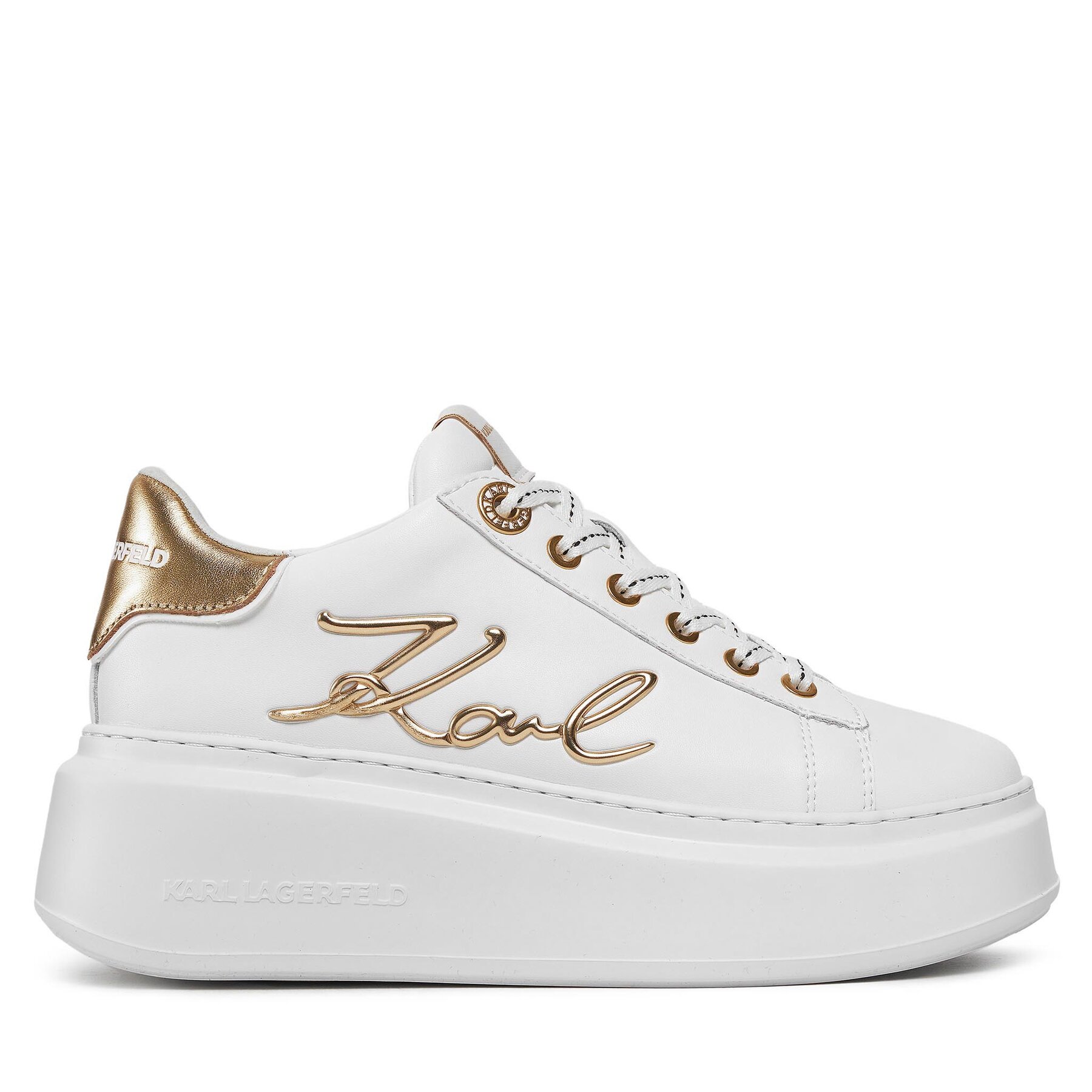 Sneakersy KARL LAGERFELD KL63510A Biela