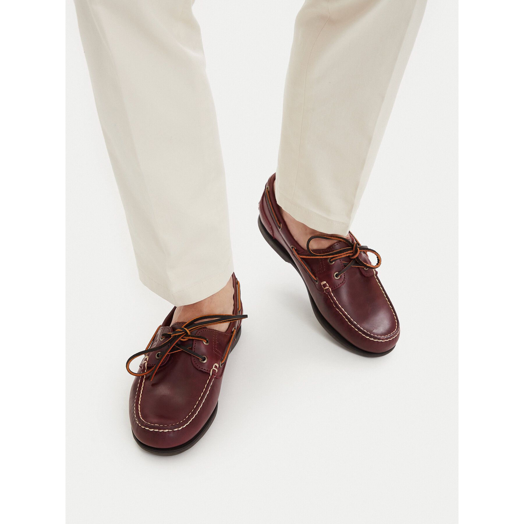 Mokasini Timberland Classic Boat 2 Eye TB0250452141 Bordo rdeča