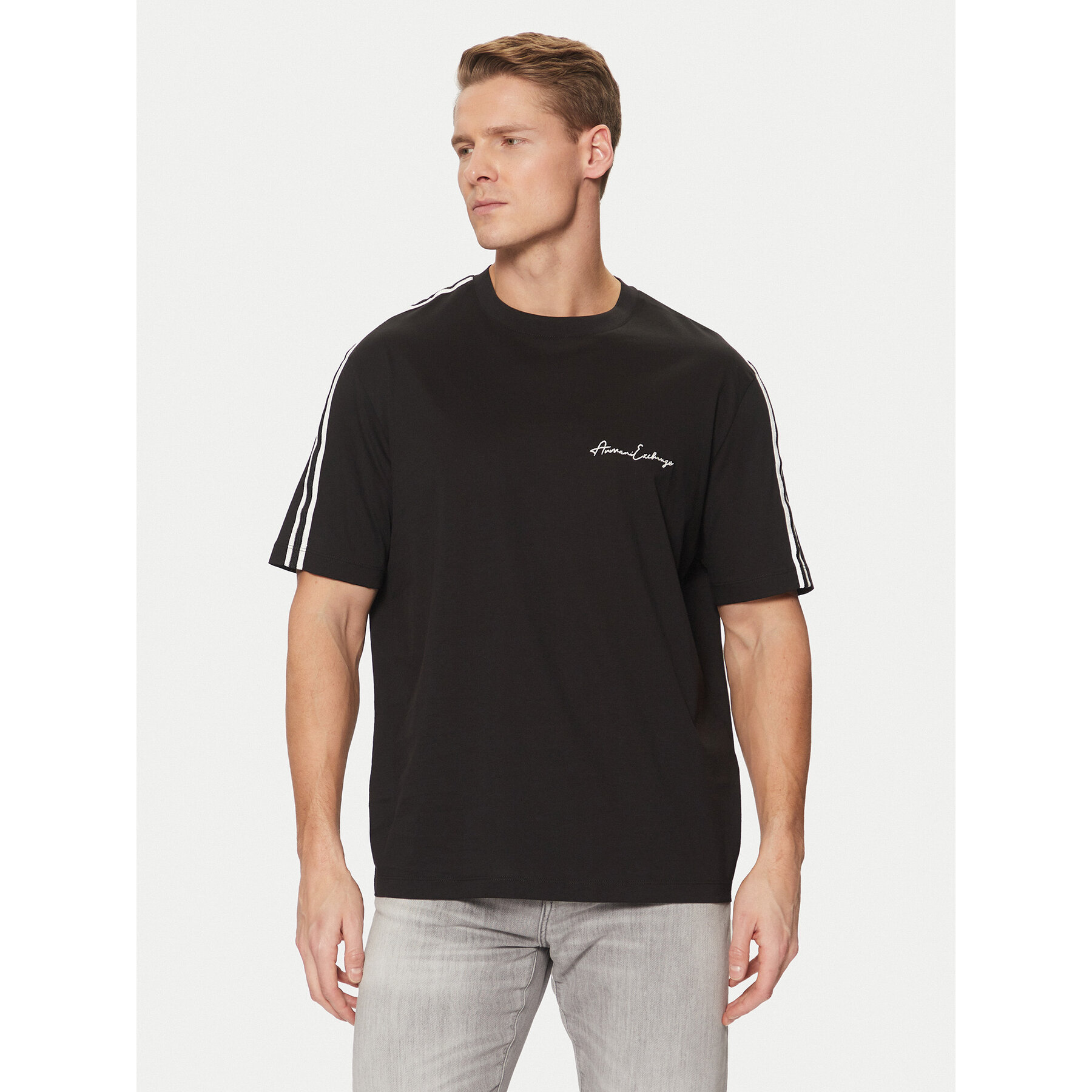 Armani Exchange Póló 8NZTSG ZJ9AZ 1200 Fekete Regular Fit