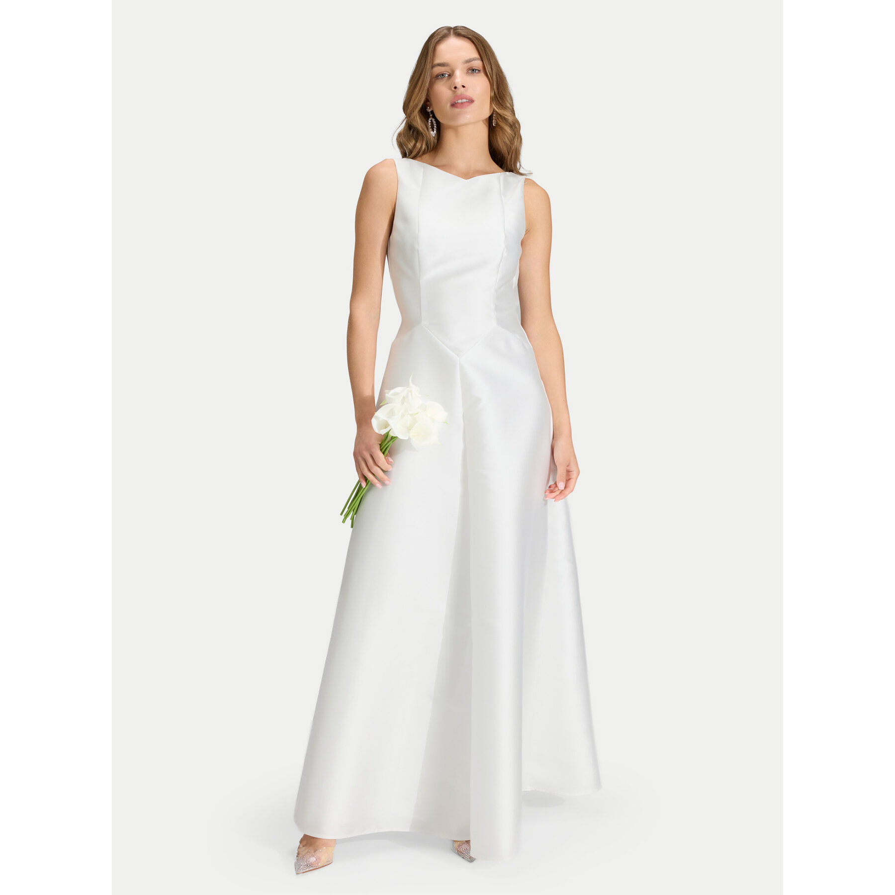 Swing Abendkleid 5AJ16000 Weiß Regular Fit