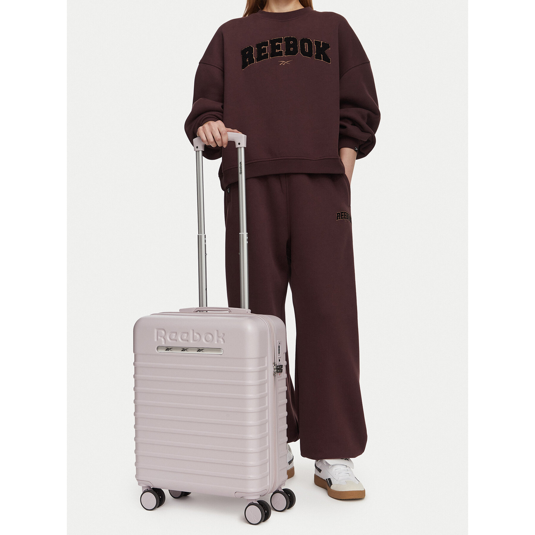Kabínový kufor Reebok CWBEO-RBK-MS-002-S Svetlo fialová