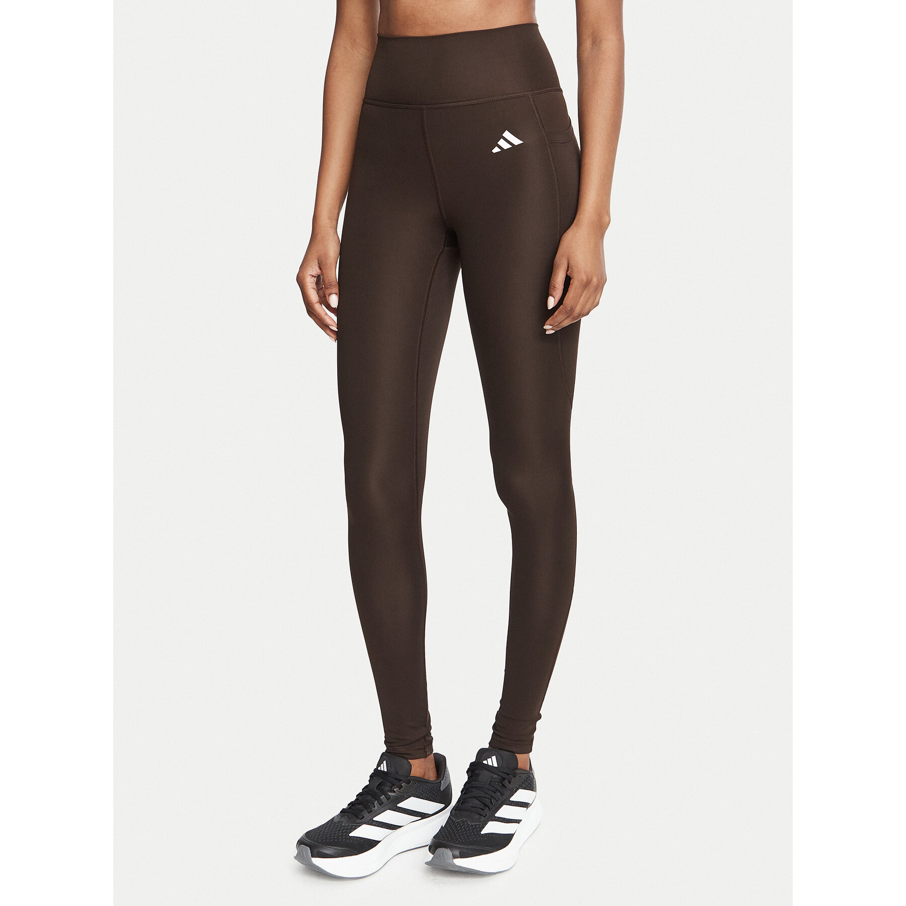 adidas Leggings Optimé Essentials Stash JZ0824 Braun Slim Fit