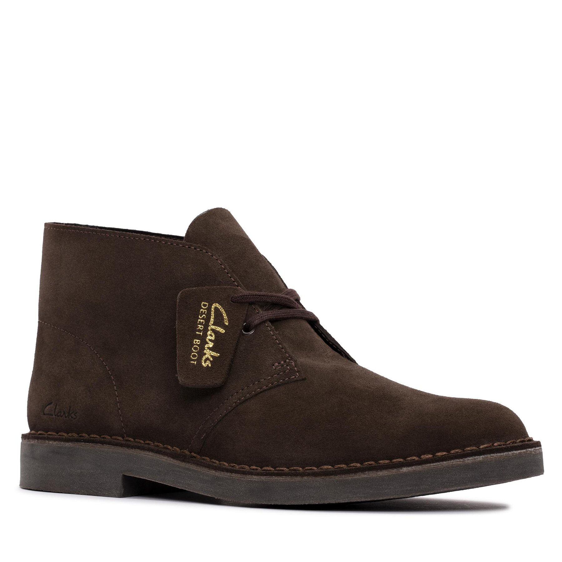 Gležnjarji Clarks Desert Bt Evo Dark Dark Brown Suede