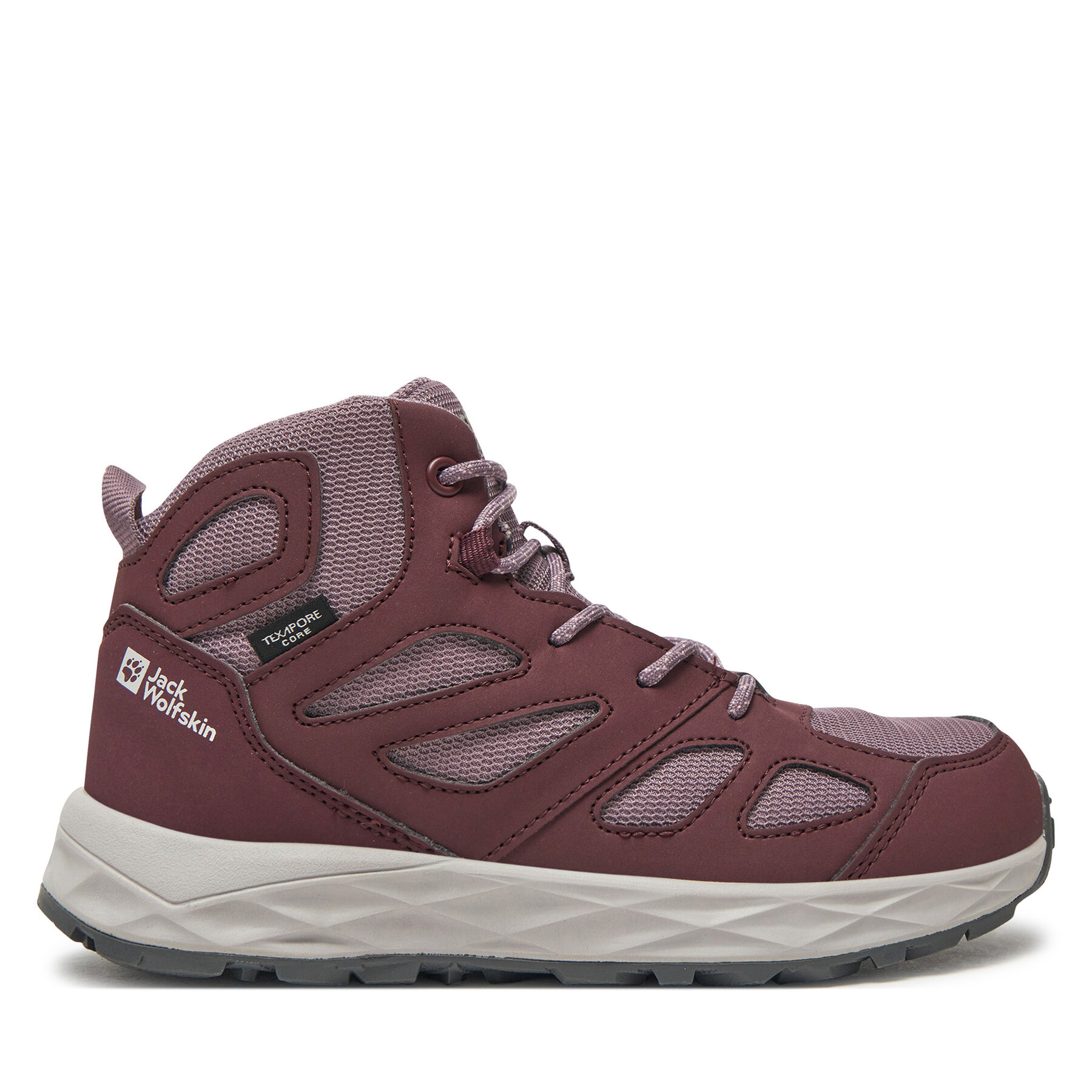Trekingová obuv Jack Wolfskin Woodland 2 Texapore Mid K 4059831 Fialová