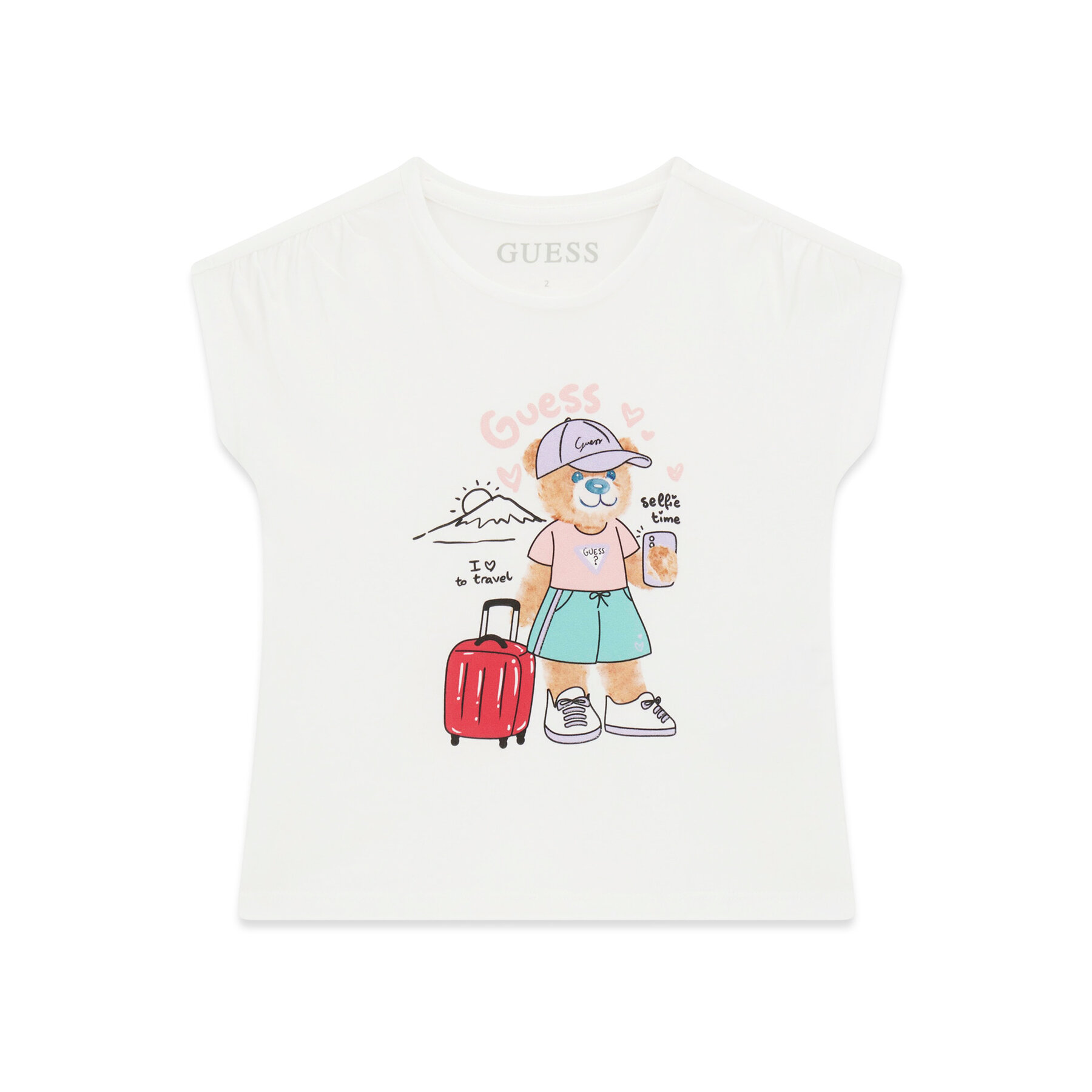Guess Majica K6GI18 K6YW4 Bela Regular Fit