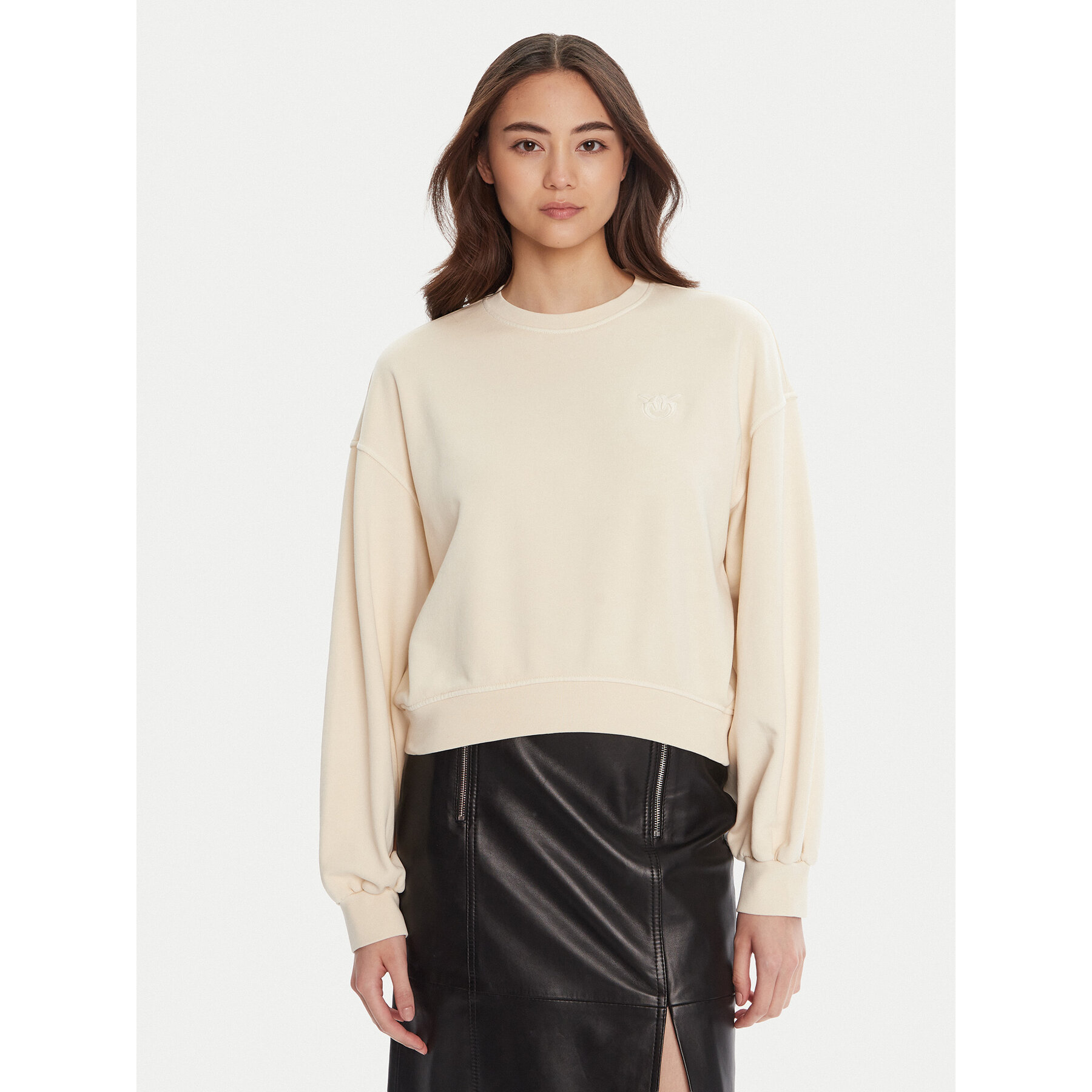 PINKO Sweatshirt Maliardo 105510 A2RB Beige Regular Fit