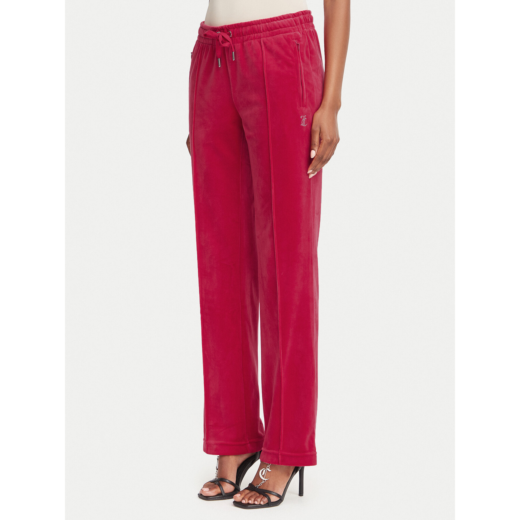 Juicy Couture Donji dio trenerke Tina JCAPW045 Crvena Regular Fit