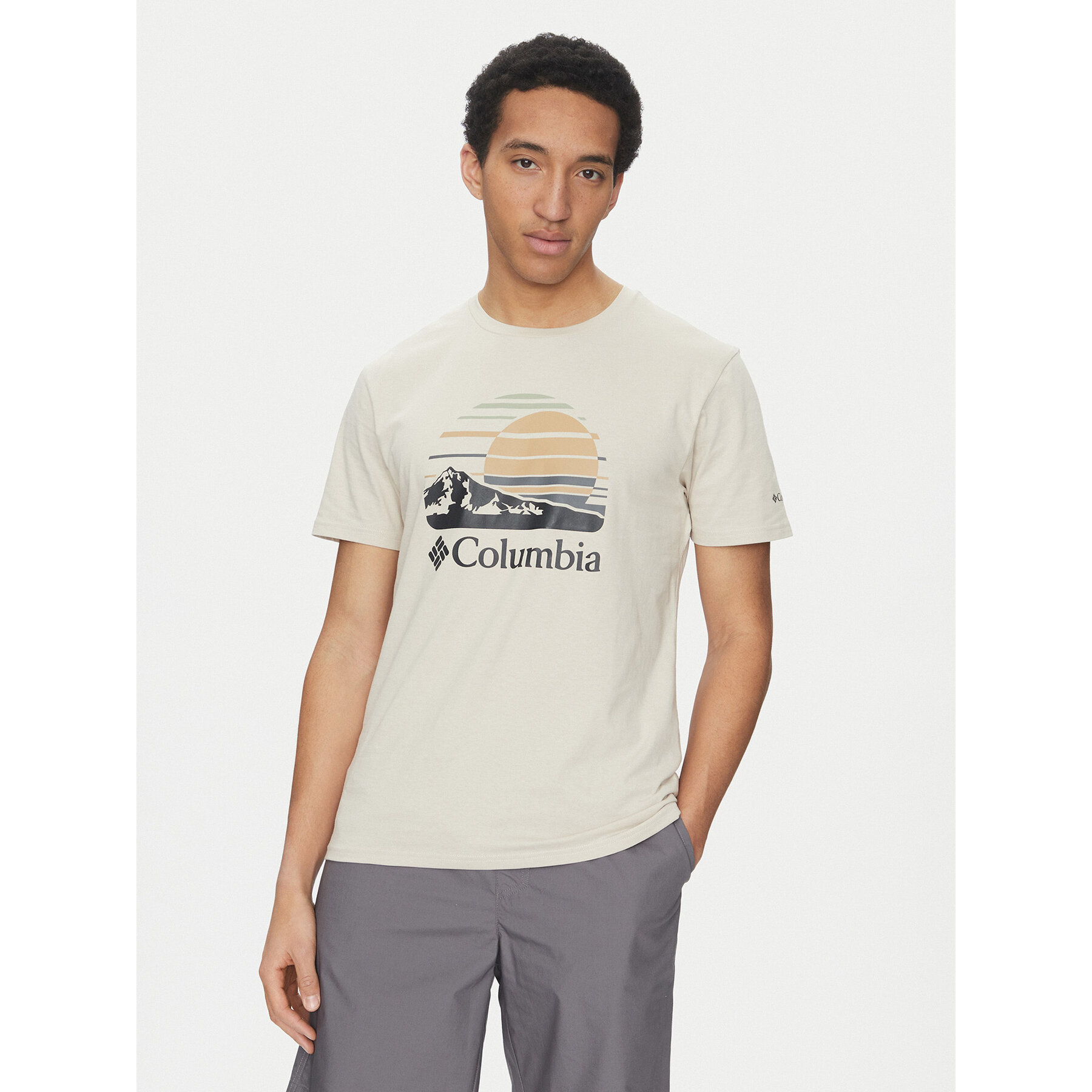 Columbia T-shirt Path Lake™ II Graphic 1934814 Beige Regular Fit