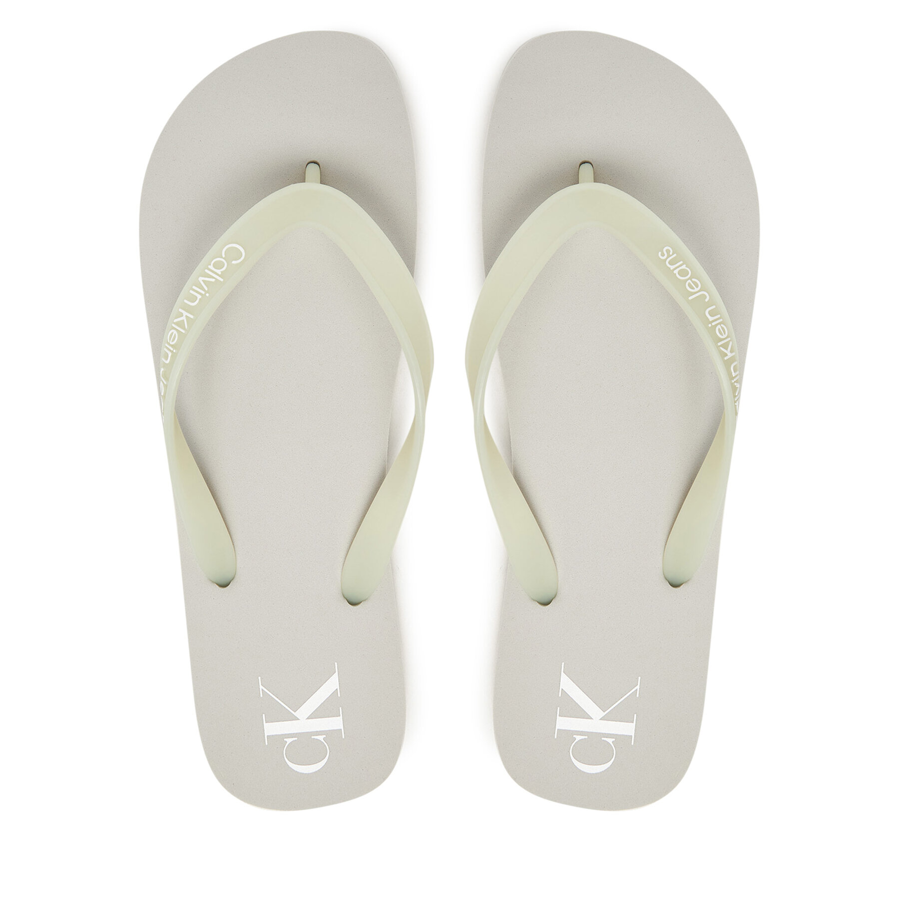 Infradito Calvin Klein Jeans Beach Sandal Transparent Tpu YM0YM01267 Grigio