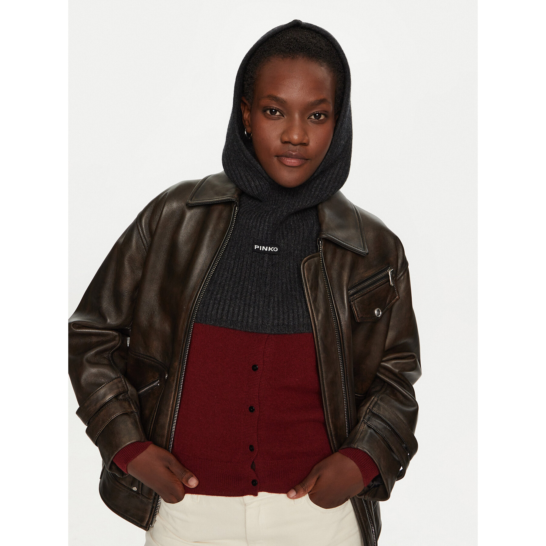 Μπαλακλάβα PINKO Balaclava 104327 A27B Γκρι