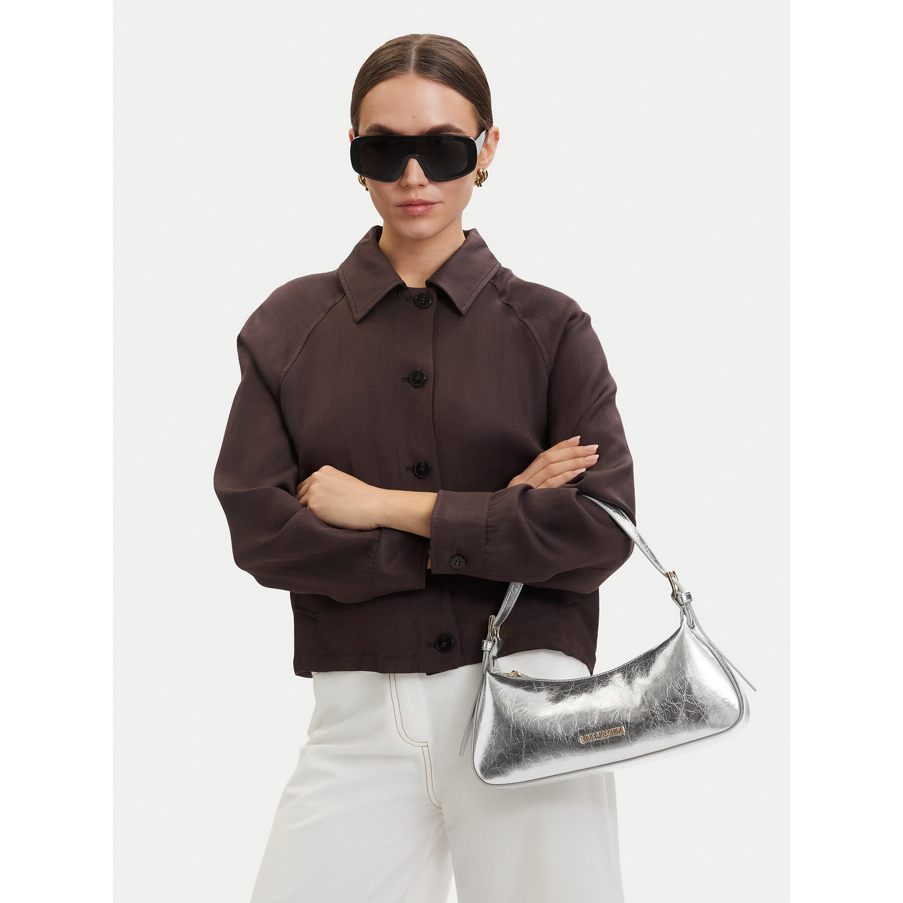 Torbica LOVE MOSCHINO JC4390PP0OKQ0902 Srebrna