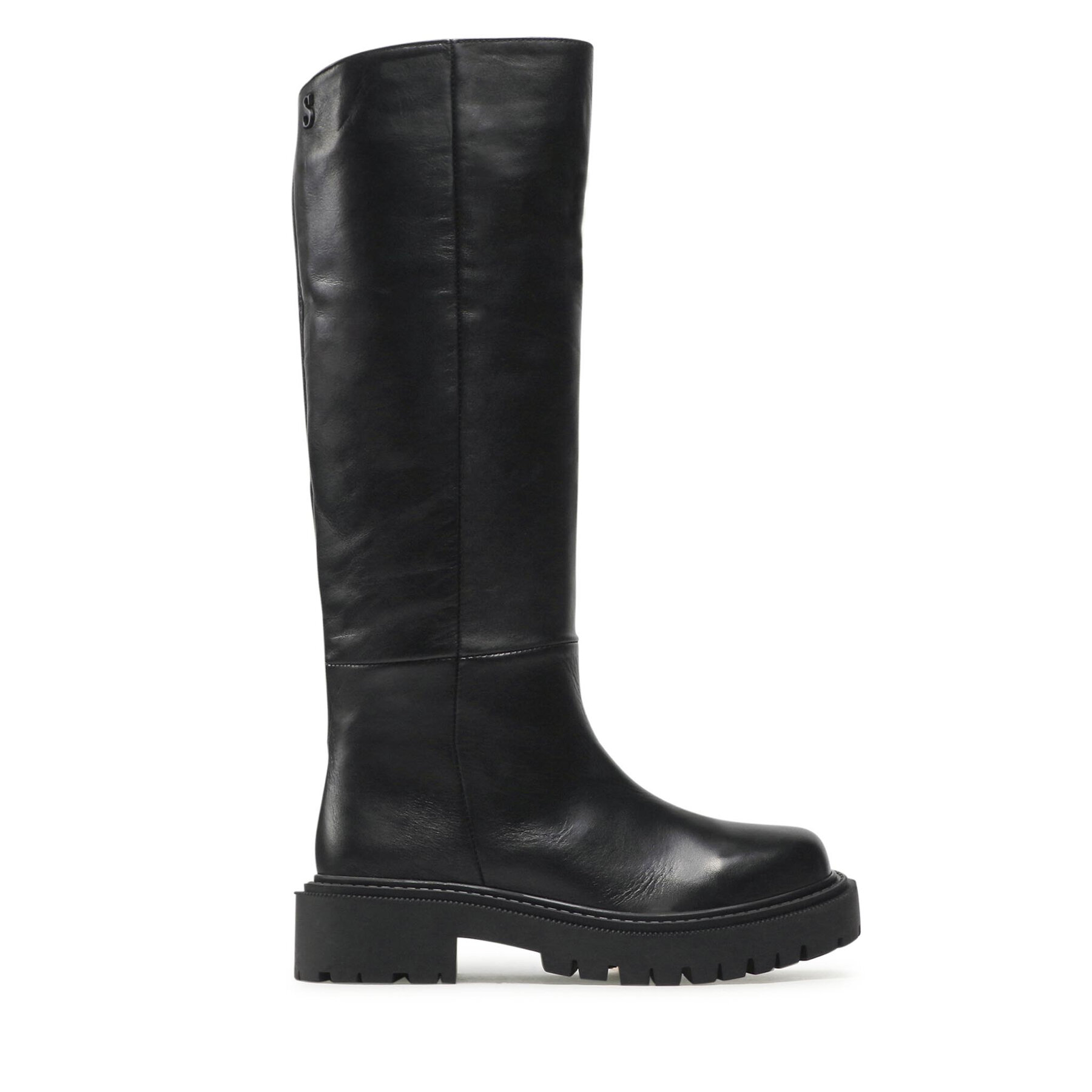 Damskie Kozaki Simple, Rozmiar 35 Czarny SL-18-02-000051