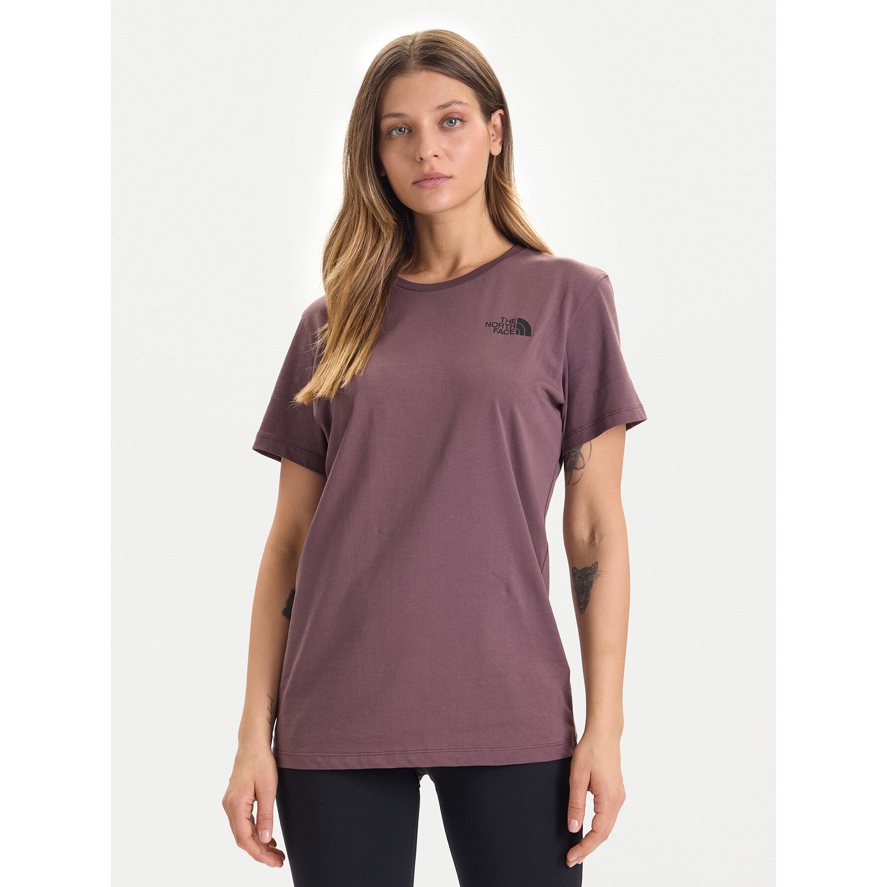 The North Face Camiseta Box Nse Edge Of Light NF0A8E3J Marrón Relaxed Fit