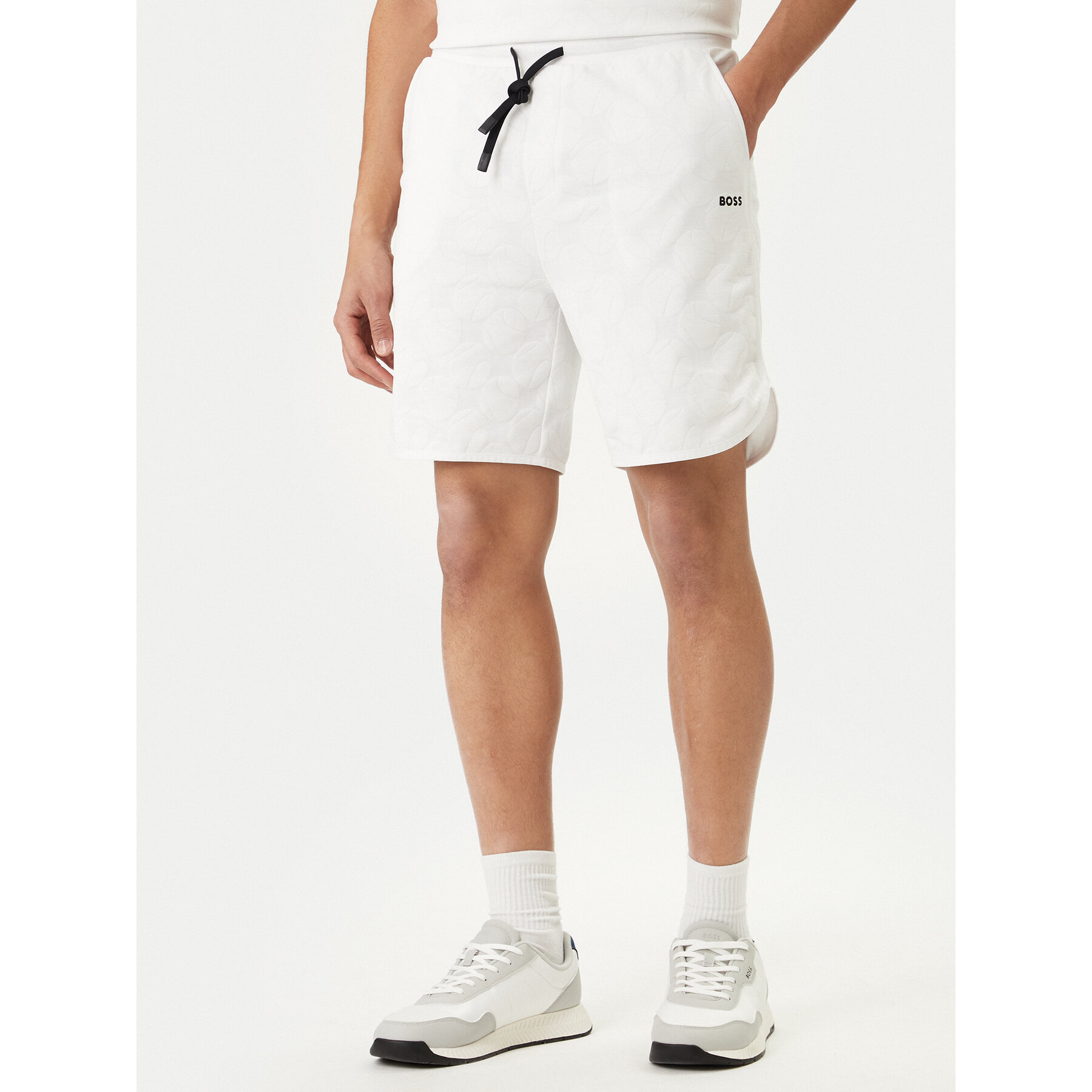 Boss Sportshorts Member 50558883 Weiß Relaxed Fit