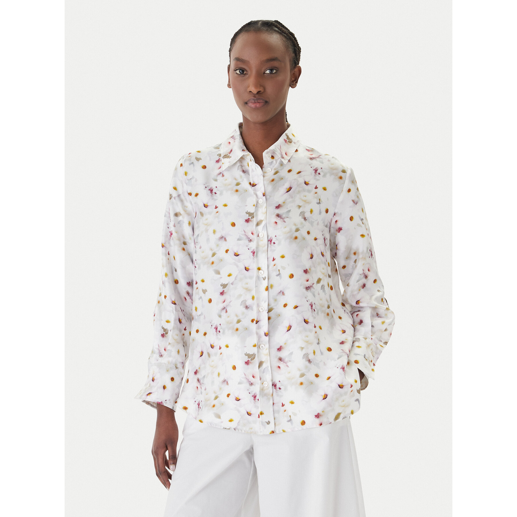 Marella Hemd Salve 2613111141 Weiß Relaxed Fit