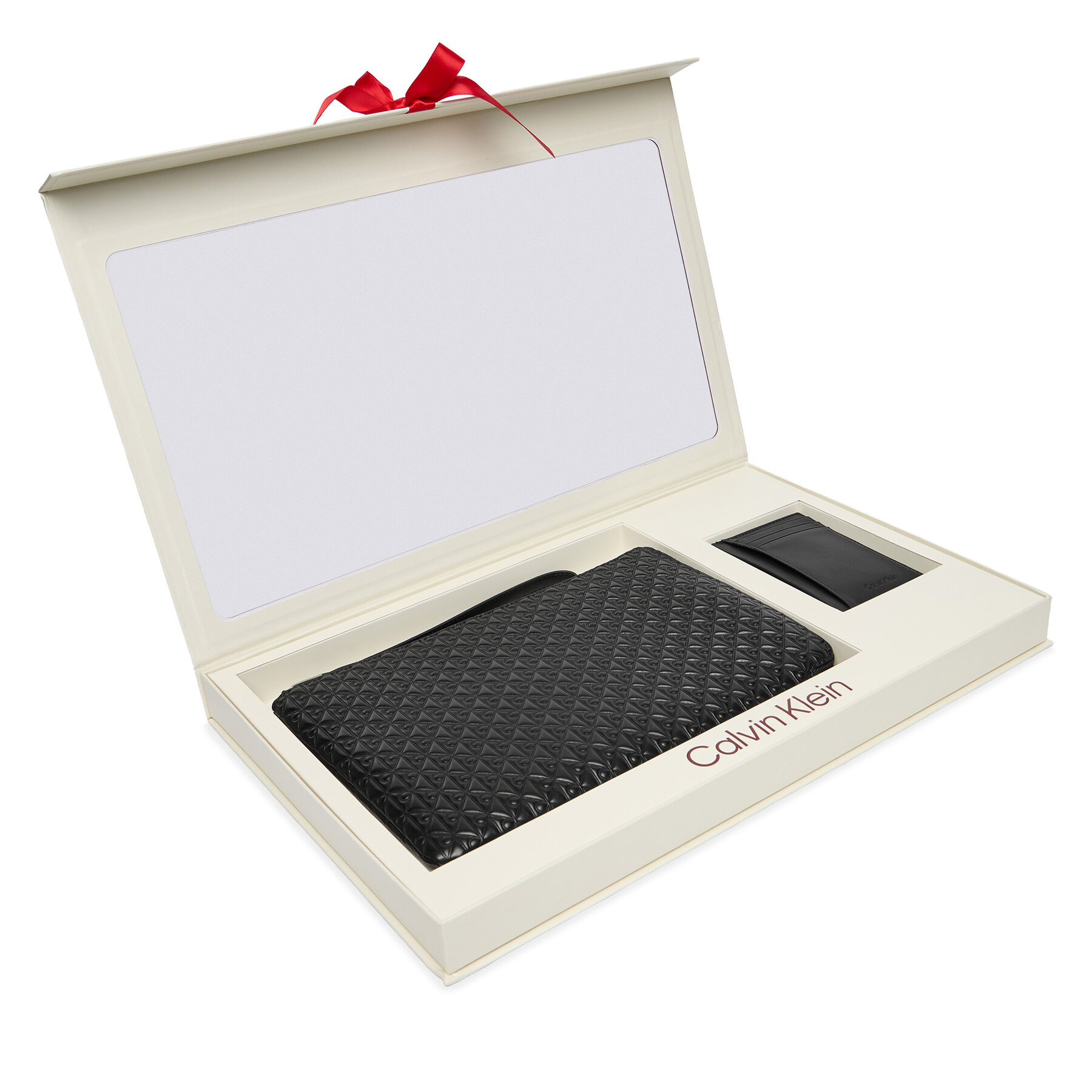 Подаръчен сет Calvin Klein Zip Pouch   Cardcase Giftset LV04D0003G Черен