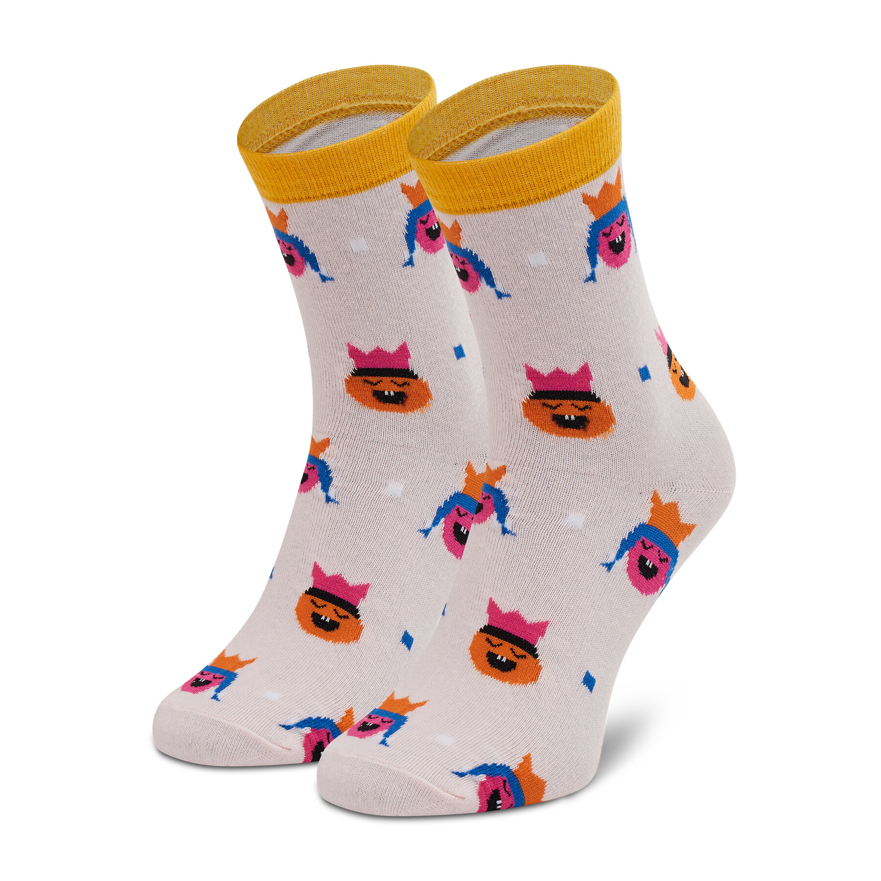 Ženske visoke čarape Dots Socks DTS-SX-439-R Ružičasta