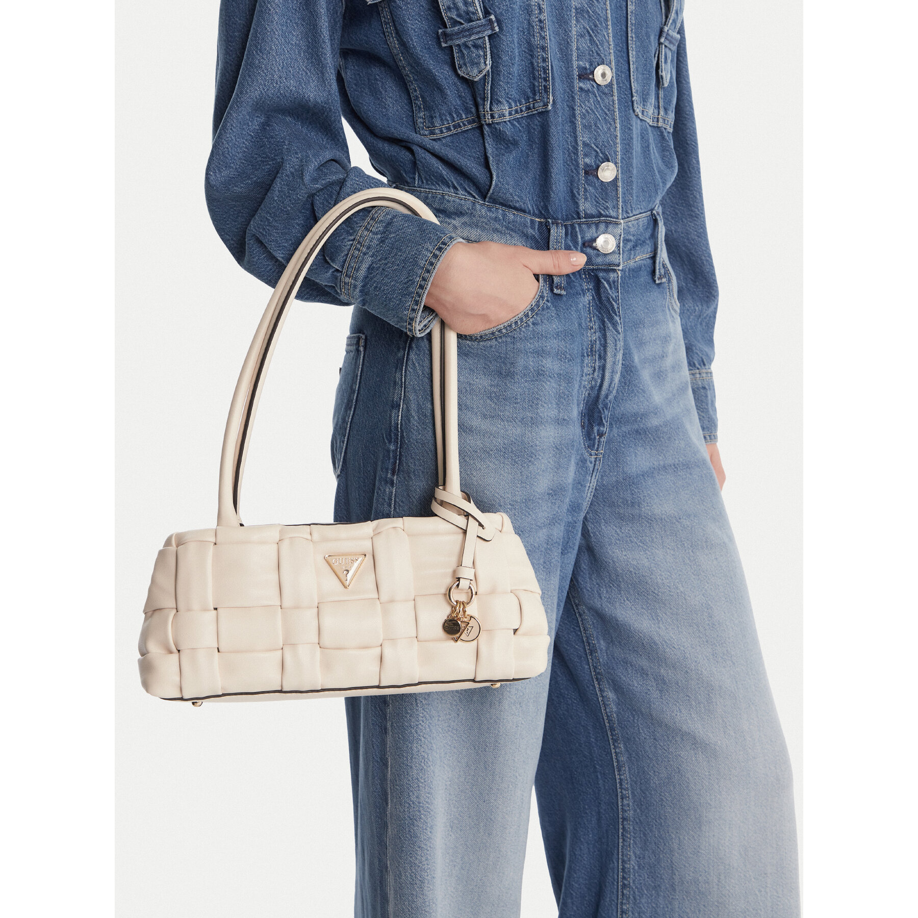 Дамска чанта Guess HWWG80 72080 Кремав