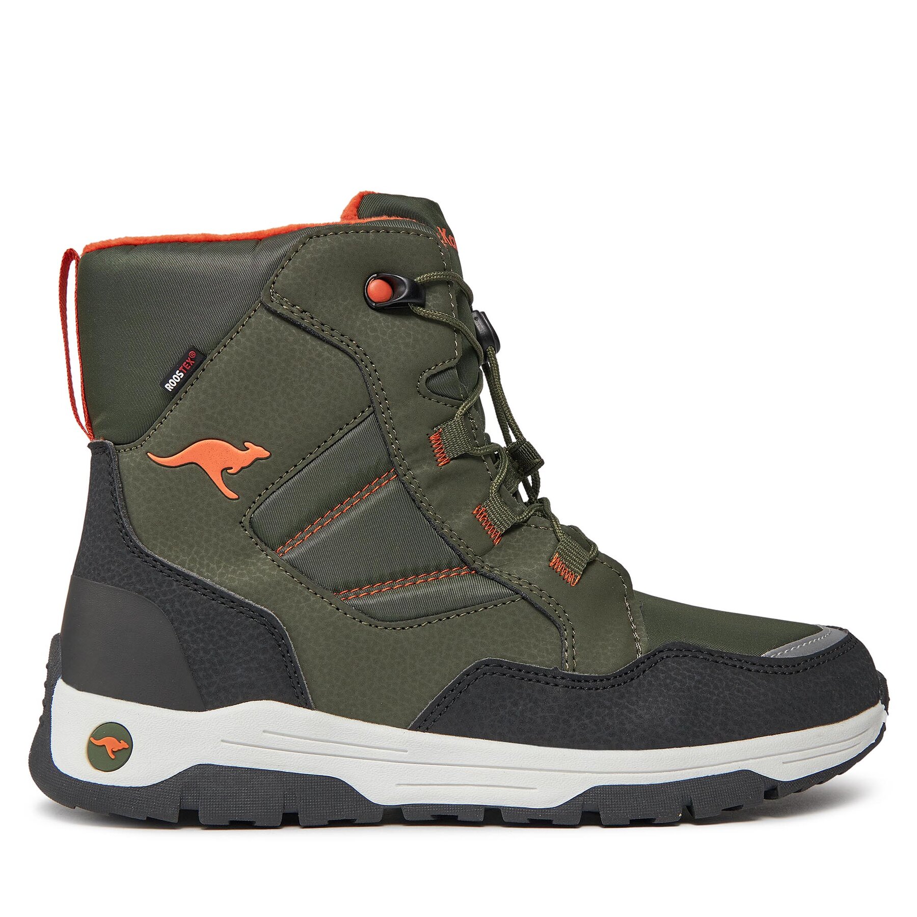 Dziecięce Śniegowce KangaRoos, Rozmiar 37 Khaki K-Mj North Rtx 18928 000 8090